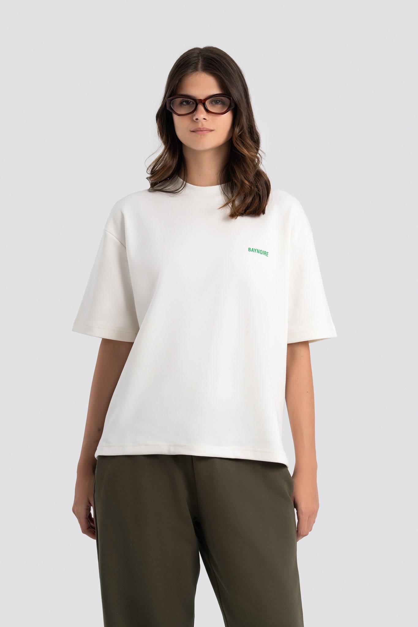 02P Oversized White T-shirt