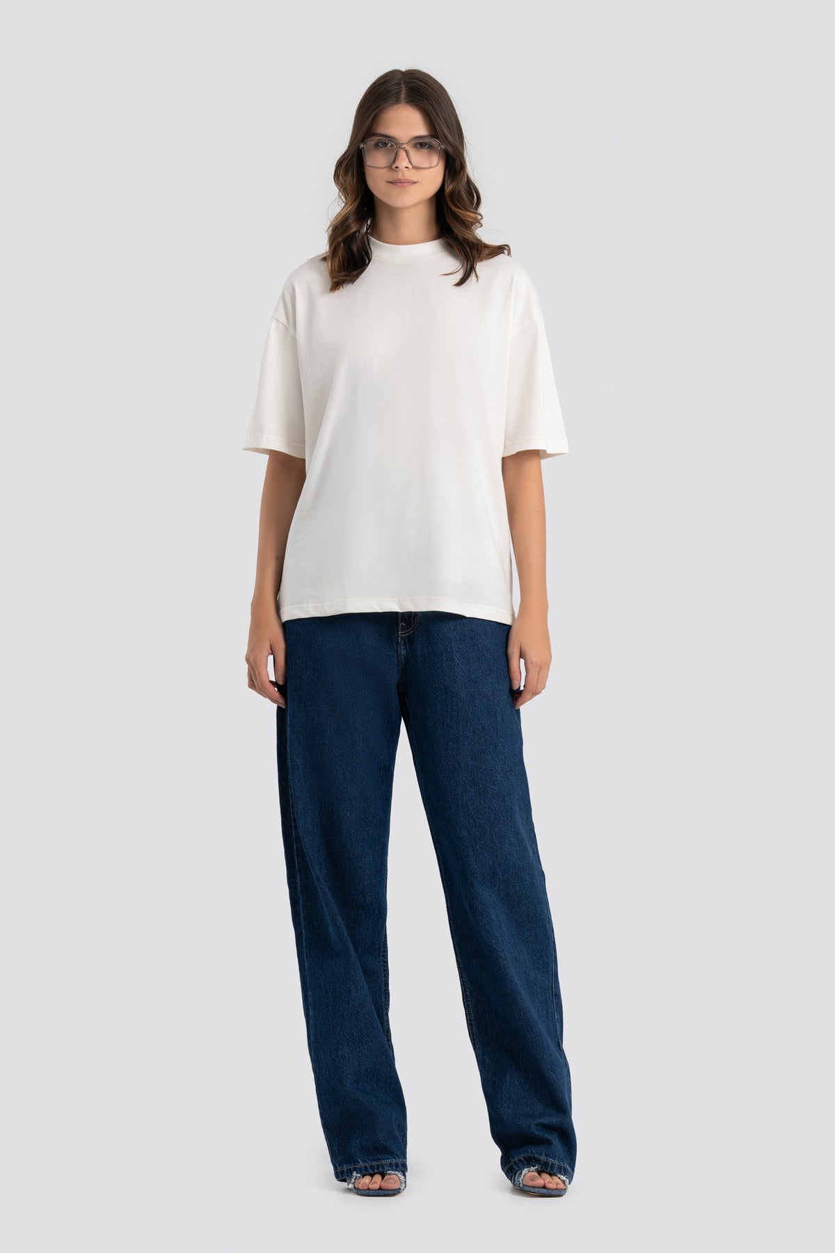 01E Oversized White Pack of 3 T-shirt