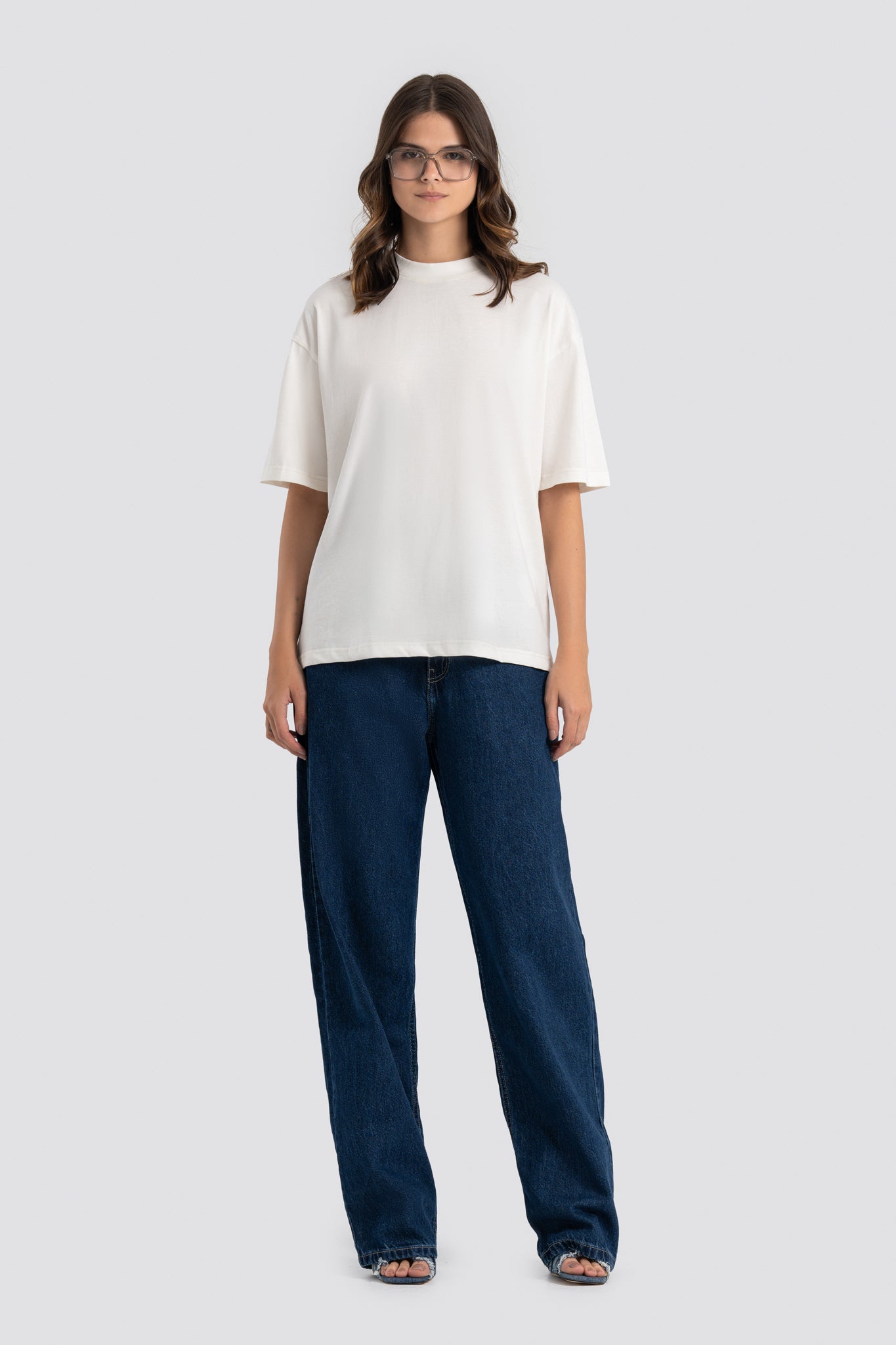 01E Oversized White Pack of 3 T-shirt