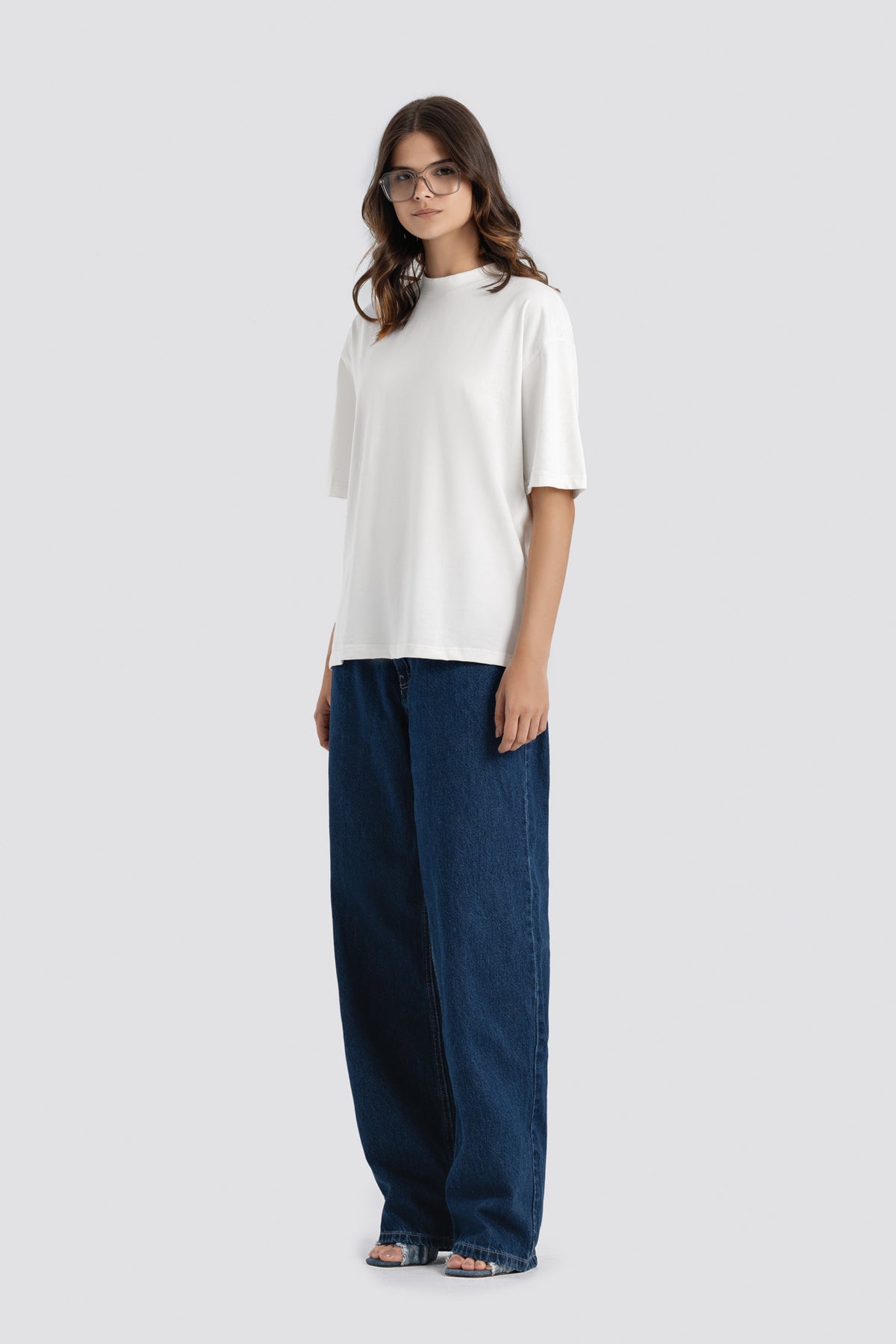 01E Oversized White Pack of 3 T-shirt