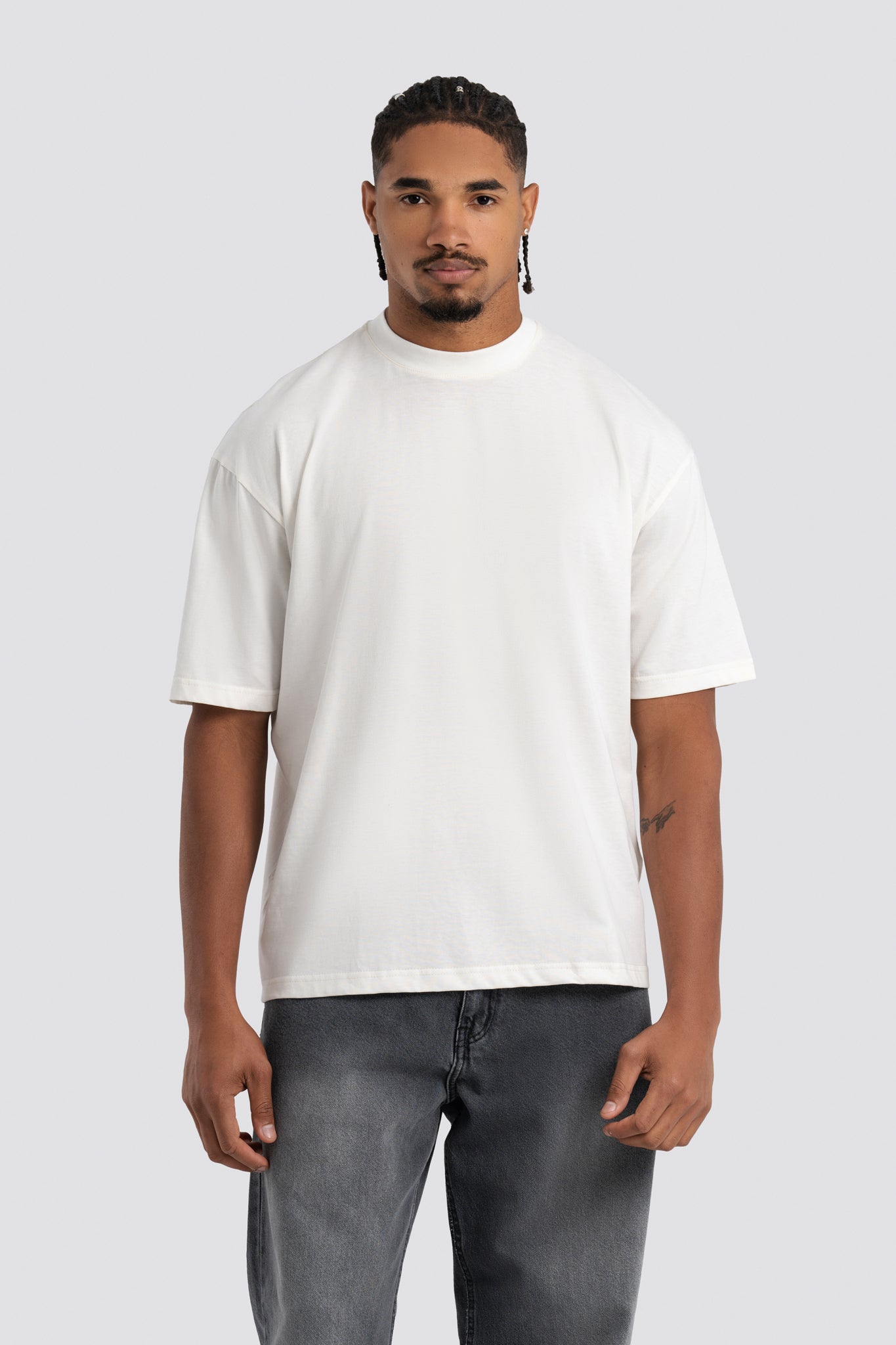 01E Oversized White Pack of 3 T-shirt