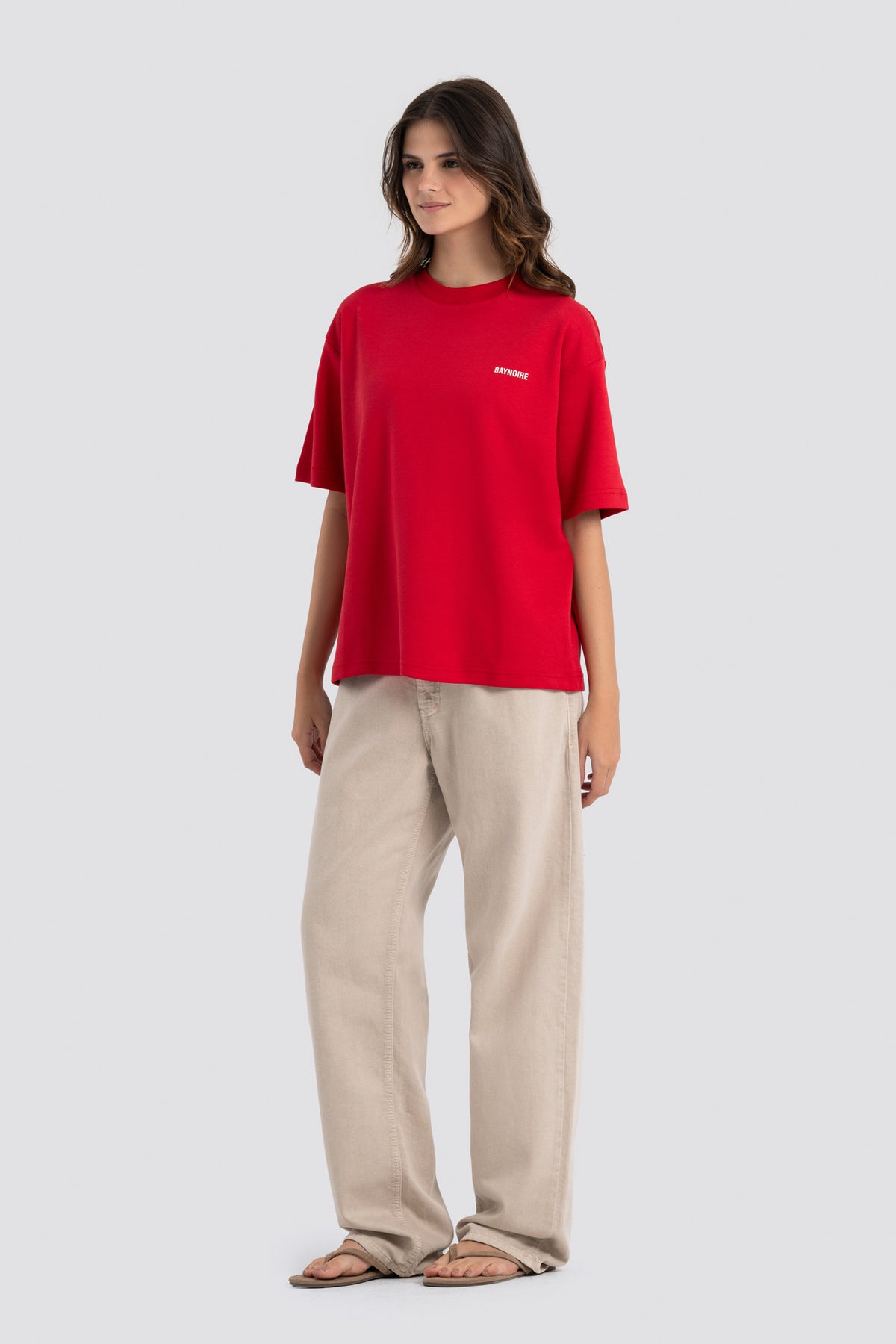 02P Oversized Red T-shirt