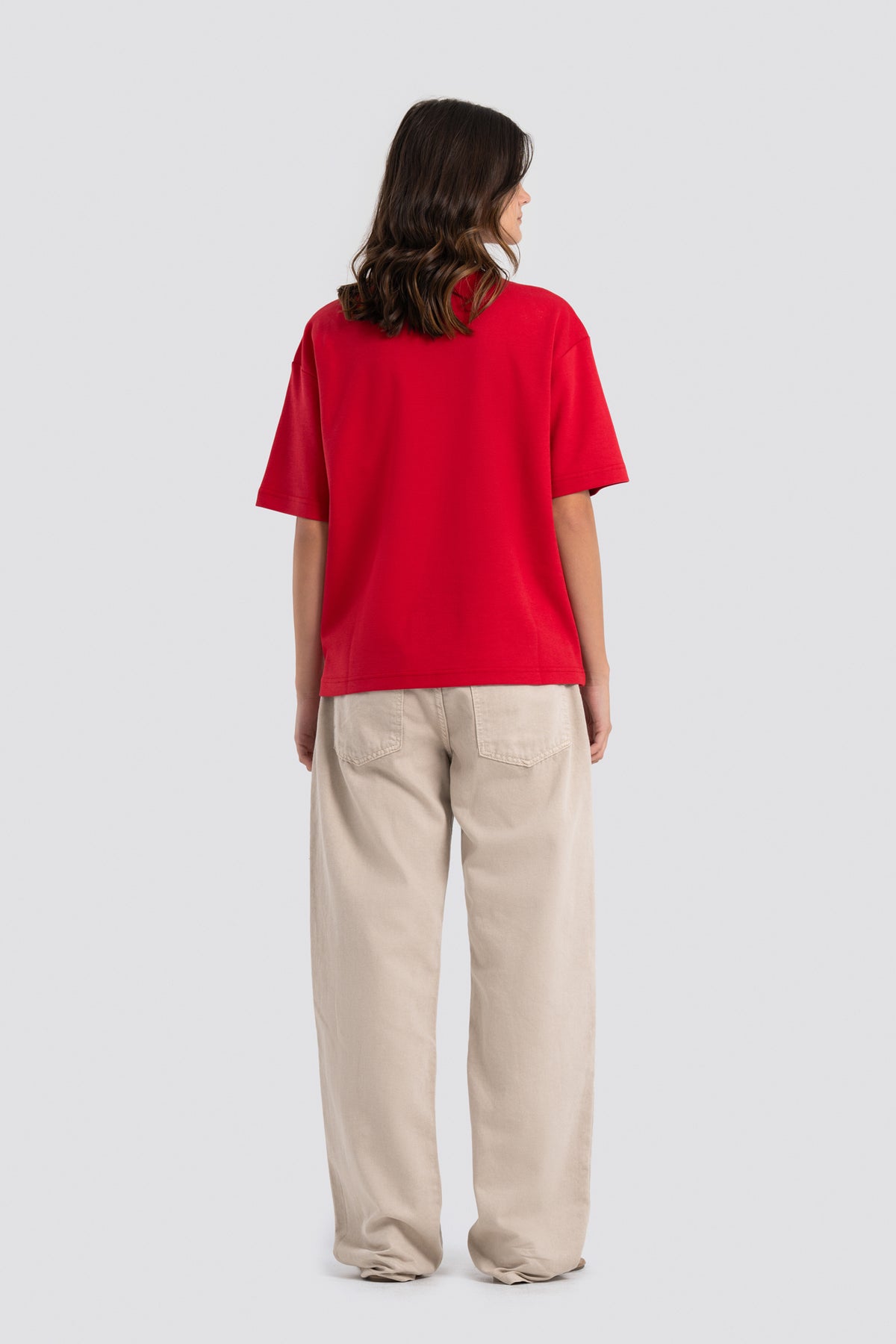 02P Oversized Red T-shirt