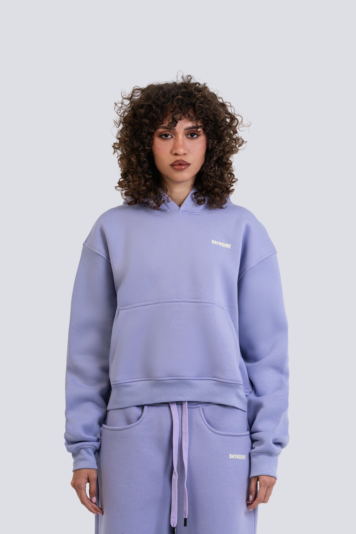 02P Oversized Lilac Hoodie