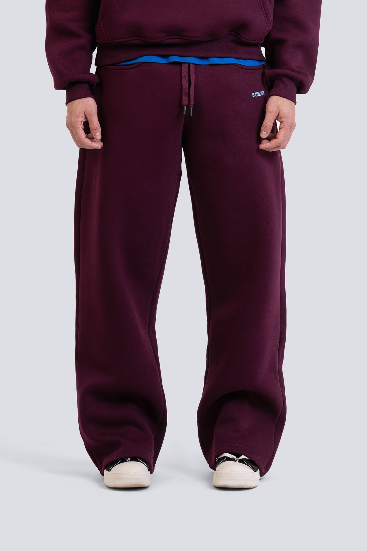 02P Oversized Burgundy Sweatpants