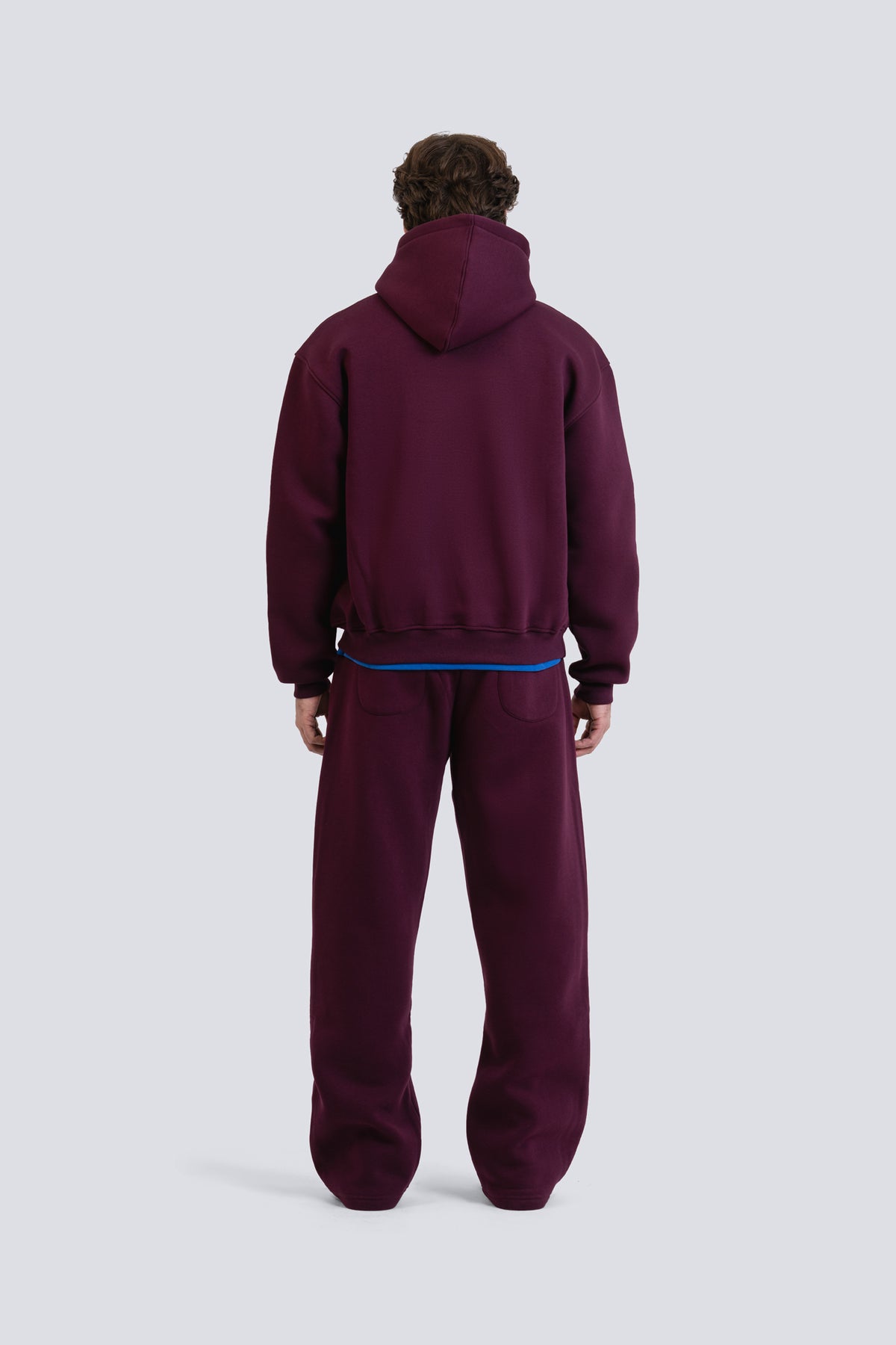 02P Oversized Burgundy Sweatpants
