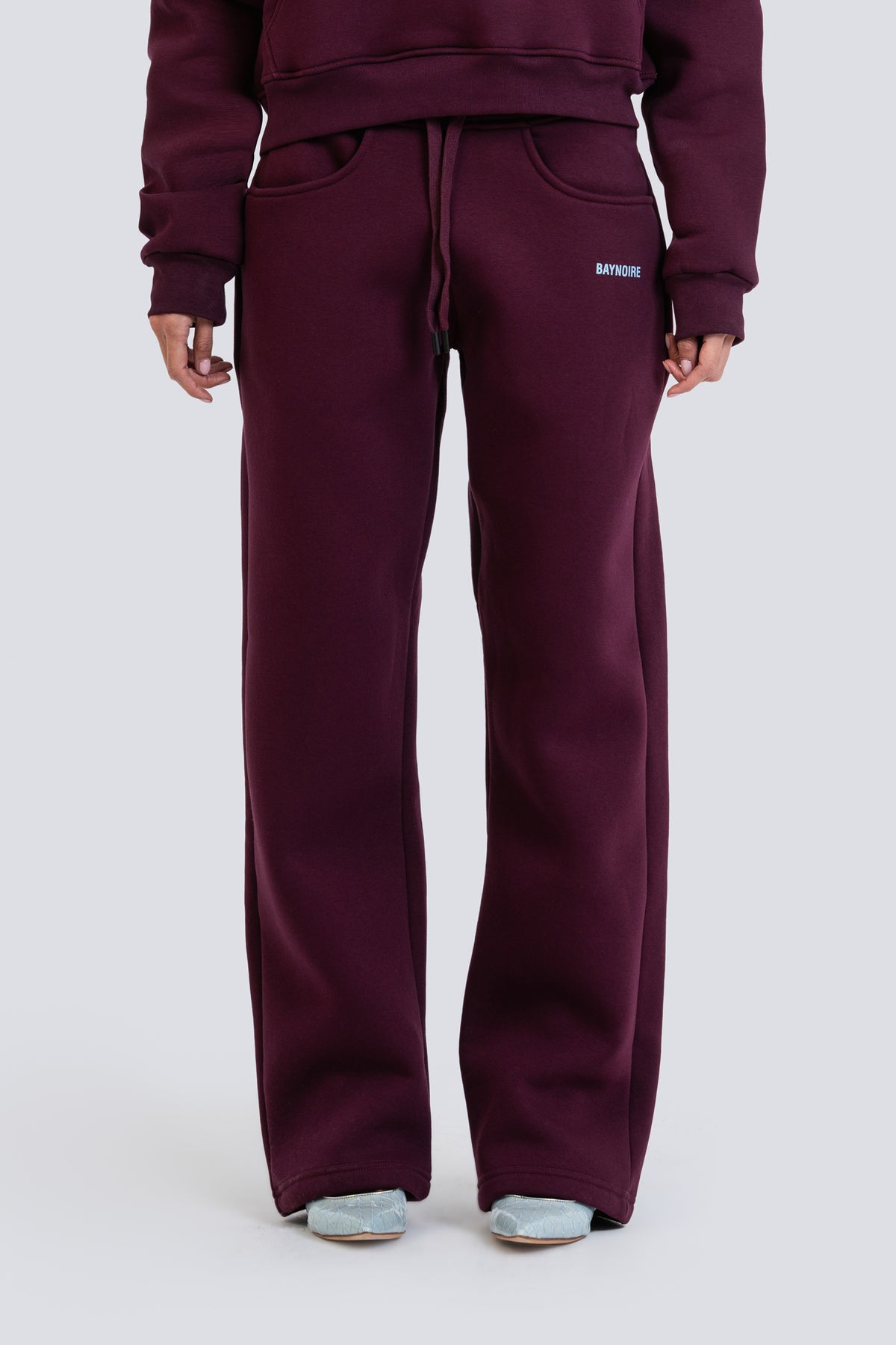 02P Oversized Burgundy Sweatpants
