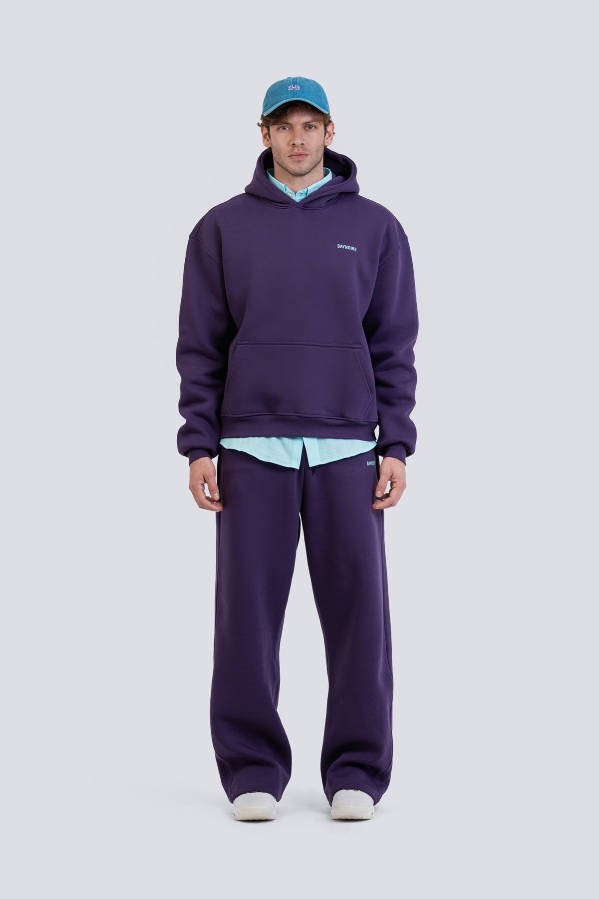 02P Oversized Purple Hoodie