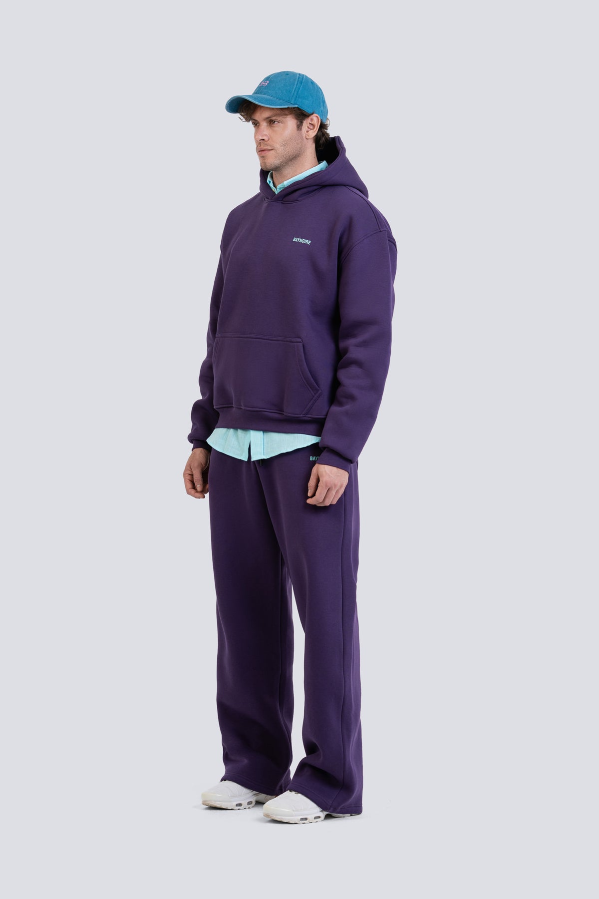 02P Oversized Purple Hoodie