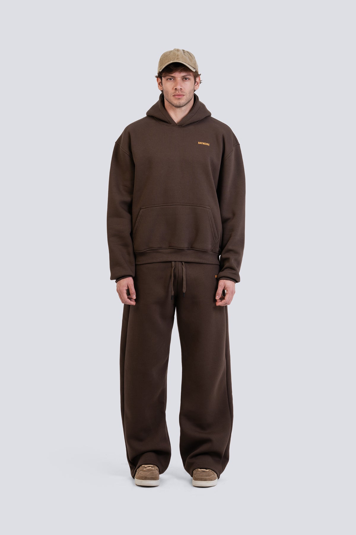 02P Oversized Brown Hoodie