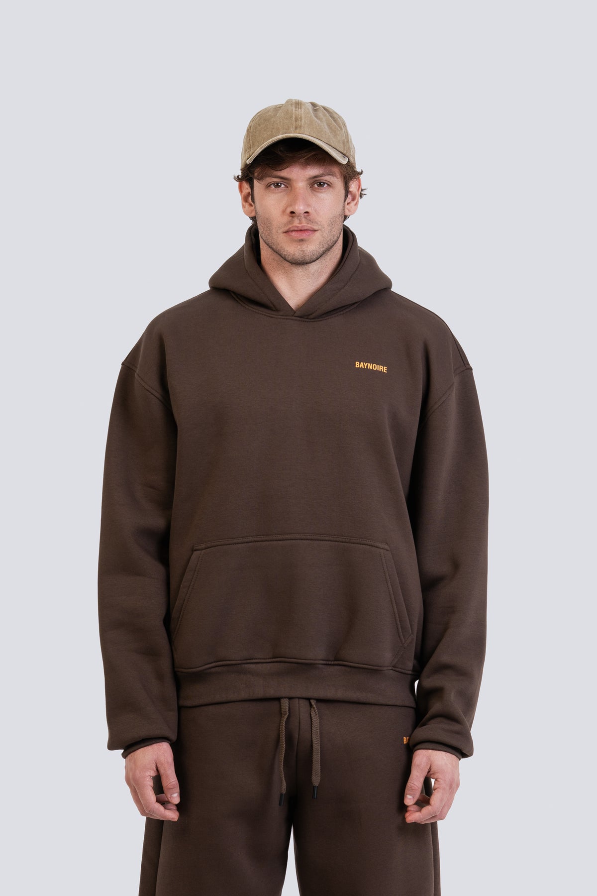 02P Oversized Brown Hoodie