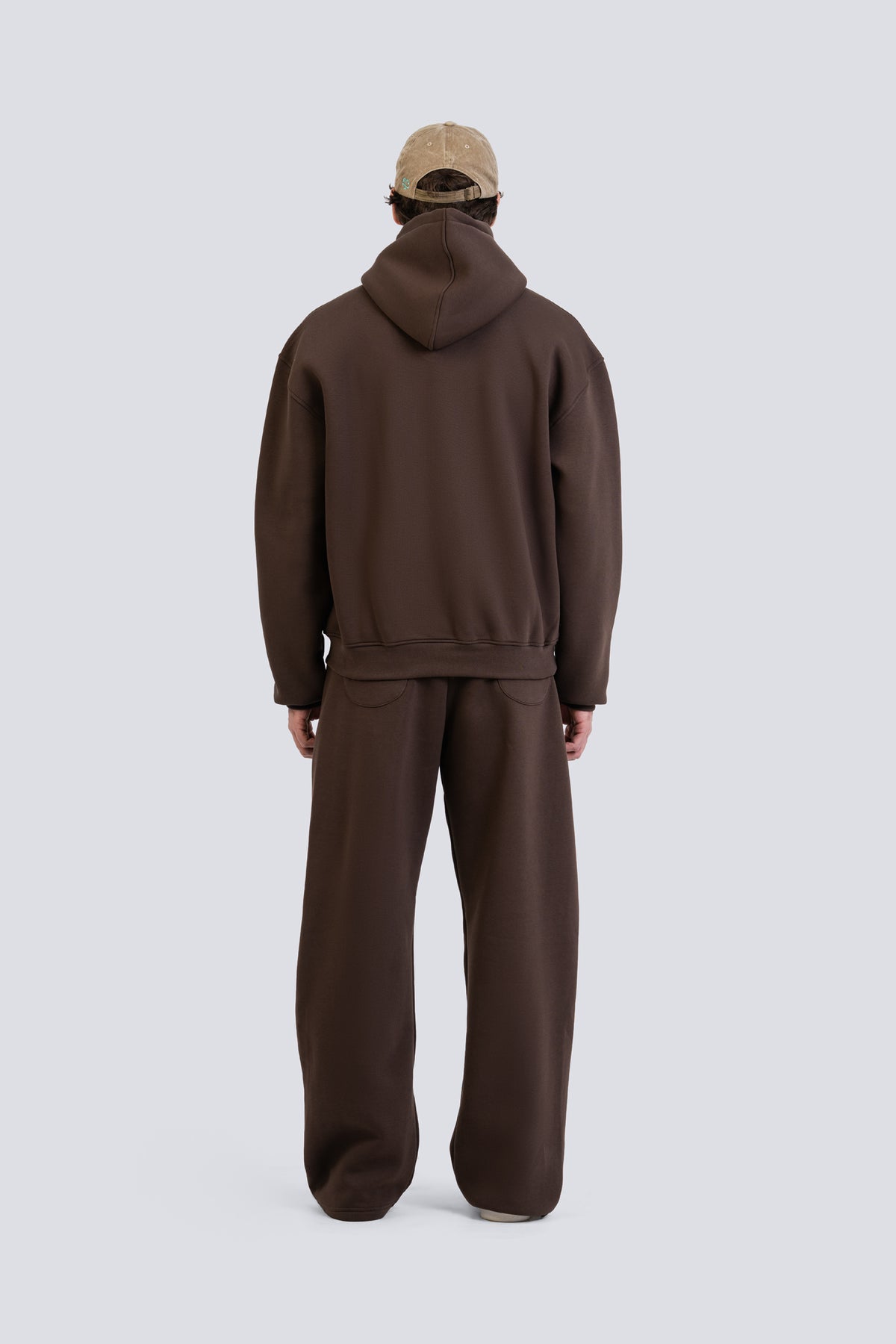 02P Oversized Brown Hoodie