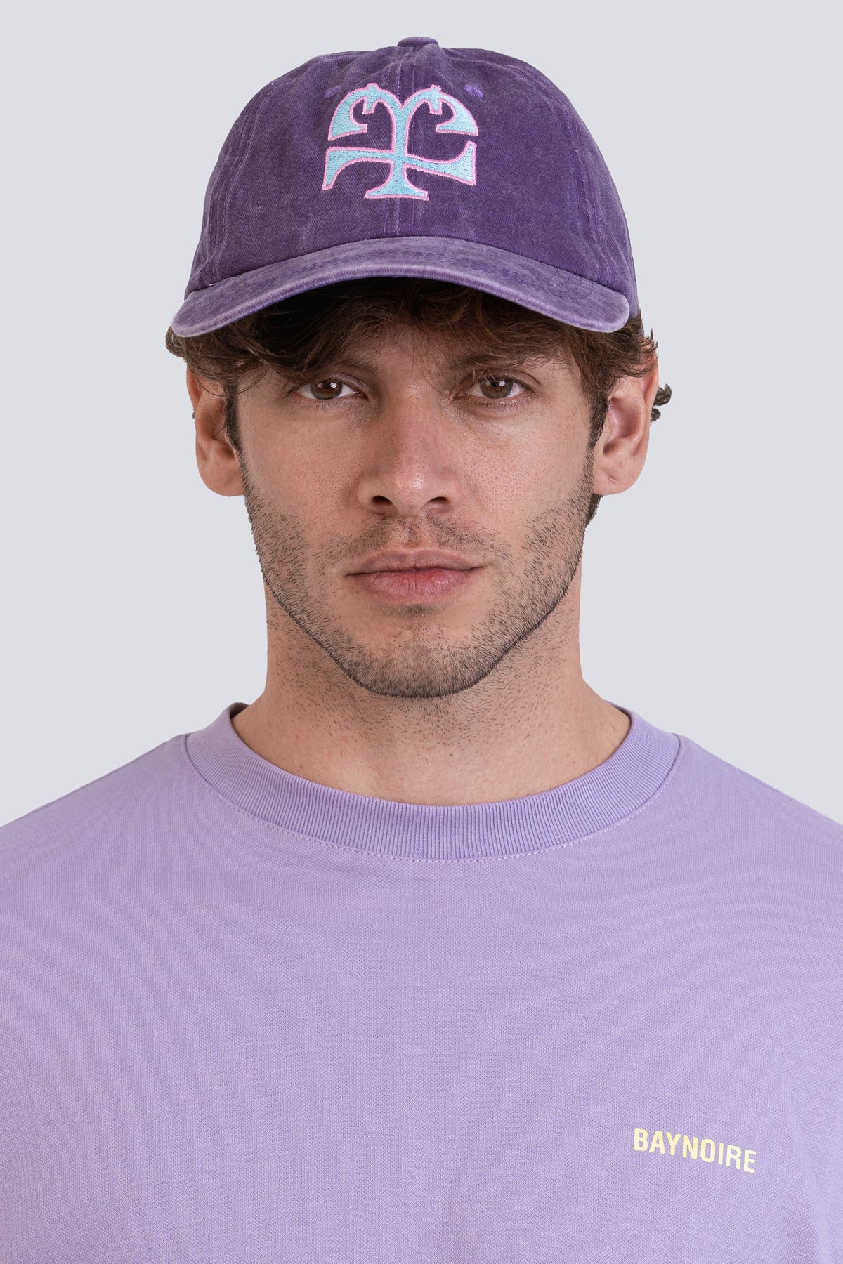 04X Out Line Monogram Purple Cap