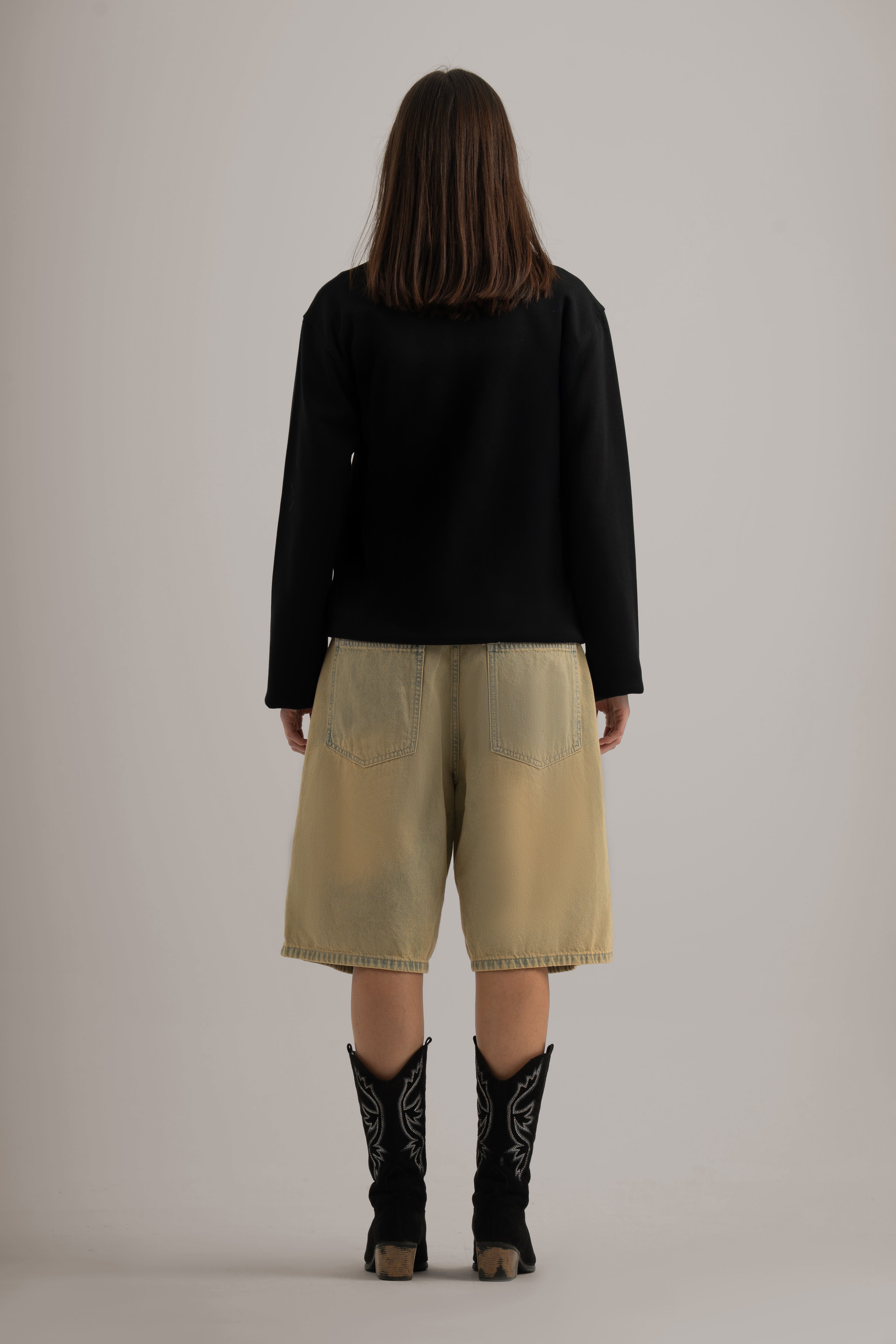 Black Henley Long Sleeve Shirt