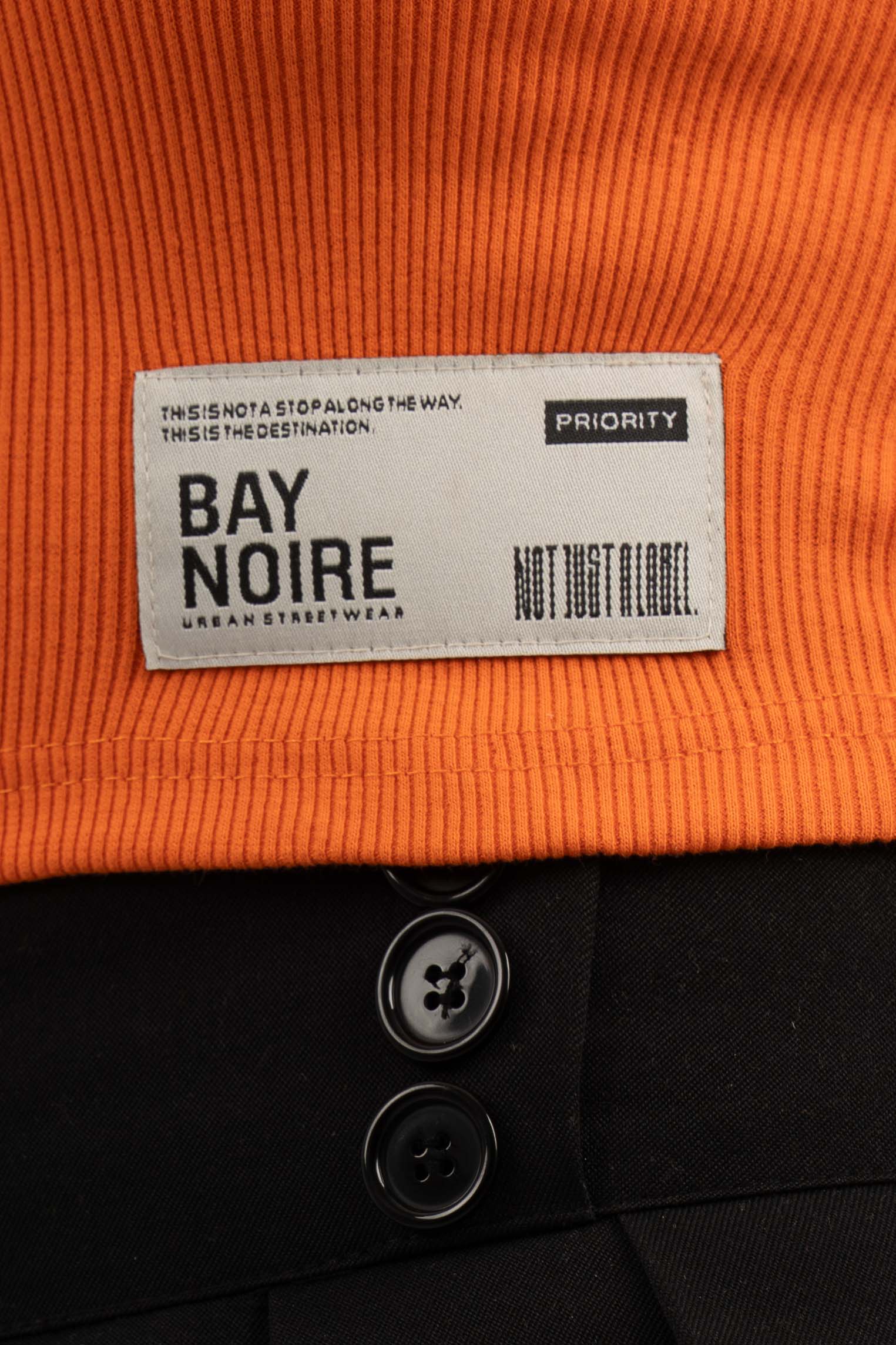 Orange Ribbed Cropped Tank Top
