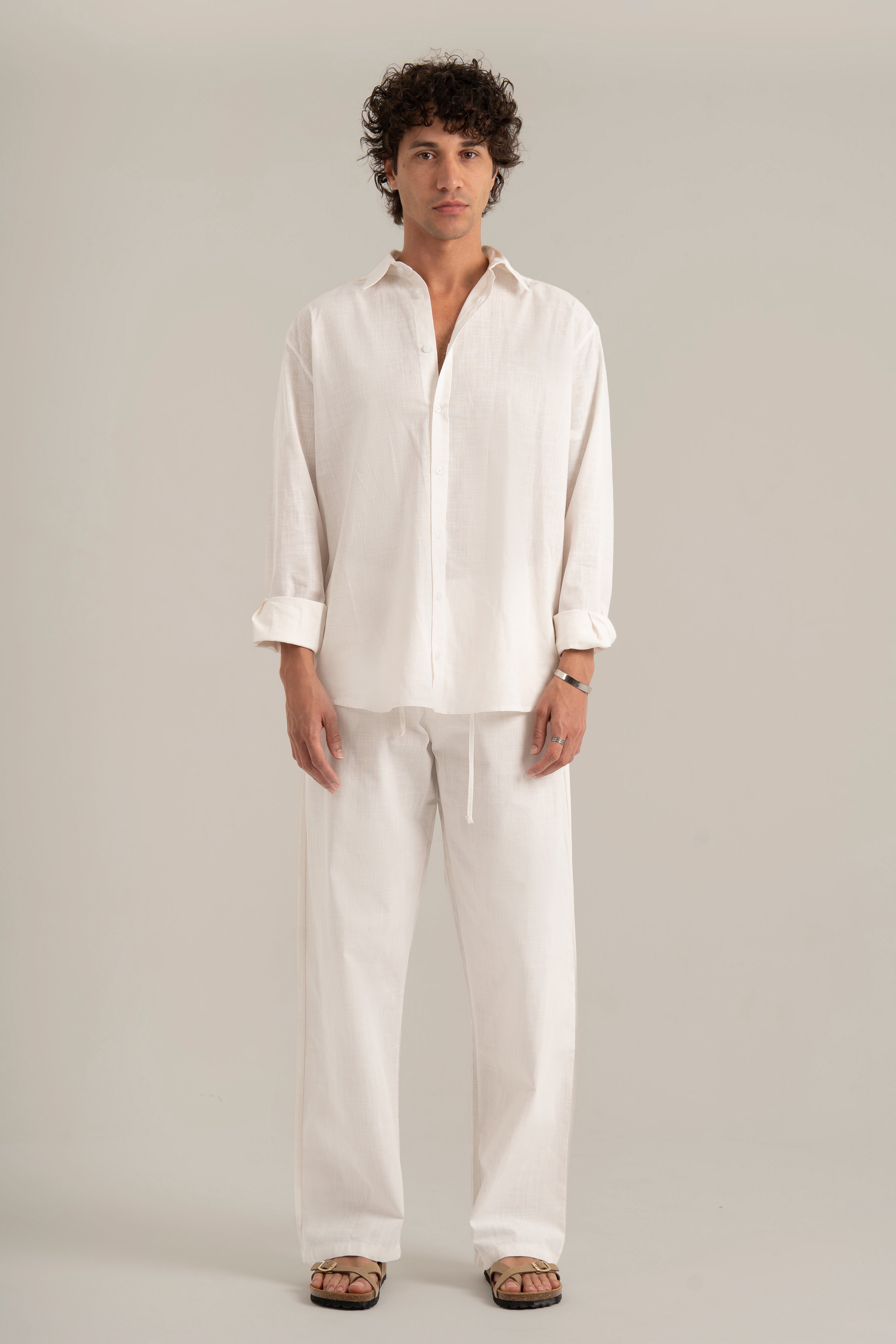 White C-Linen Shirt