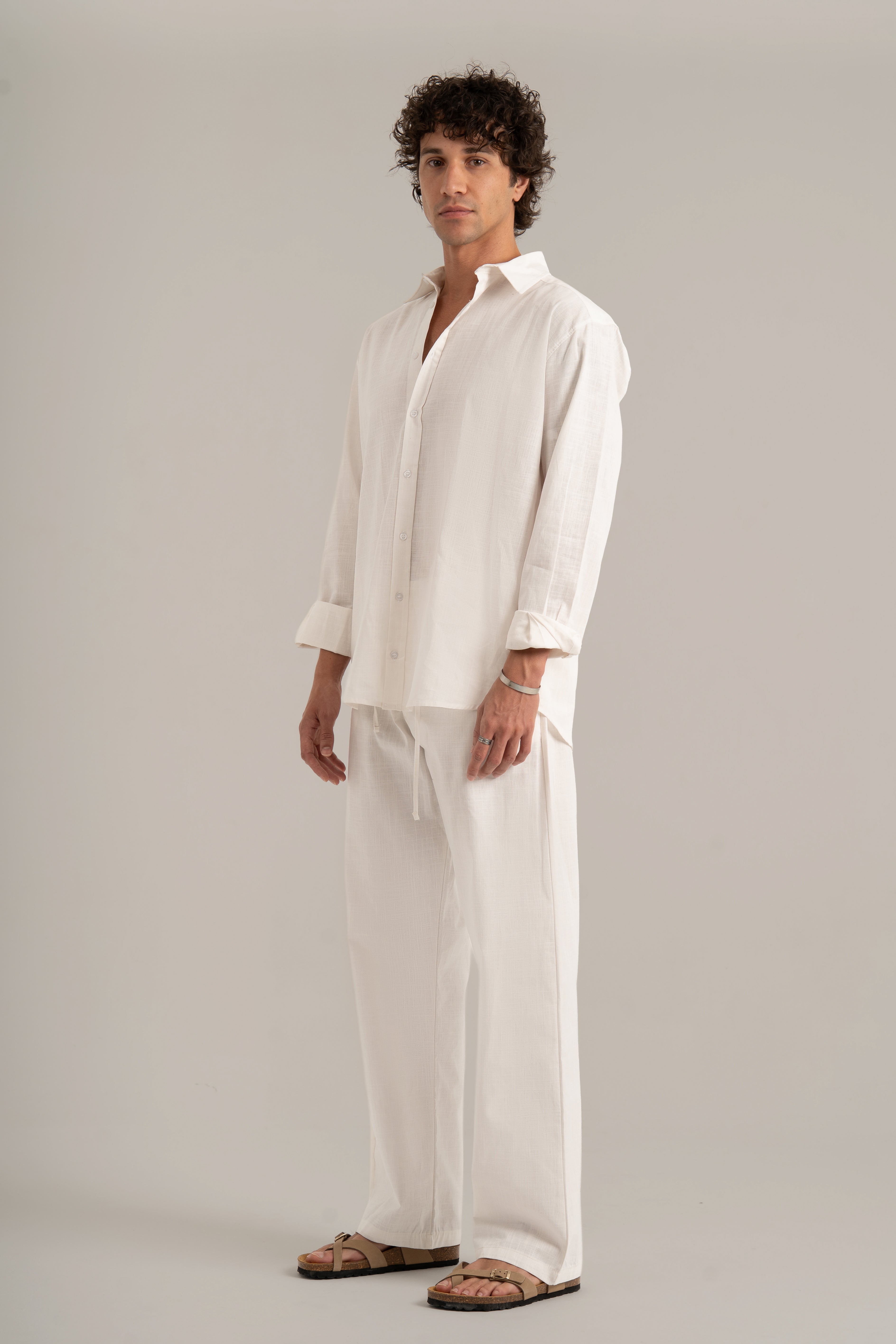 White C-Linen Shirt