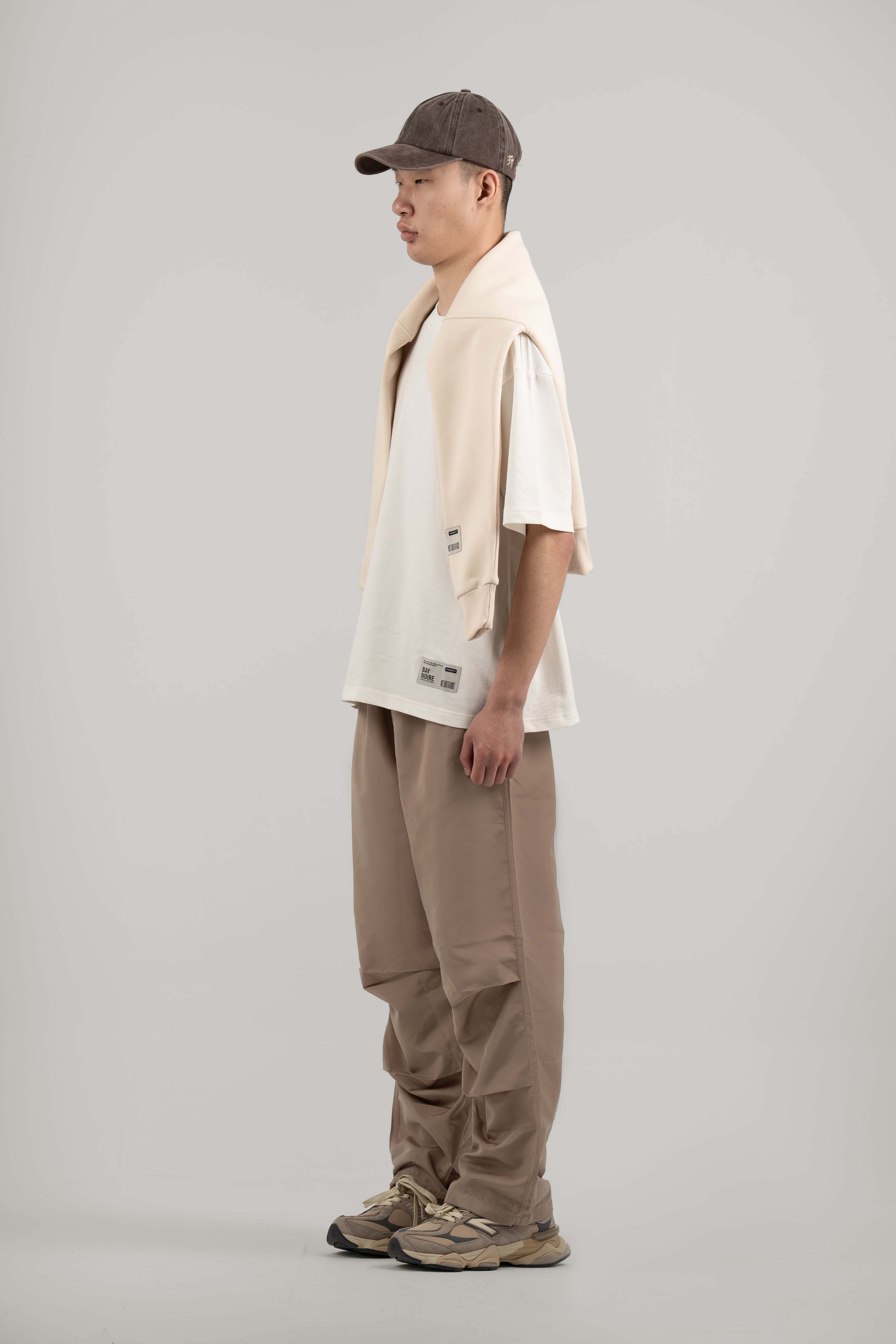 Beige Parachute Pants V2