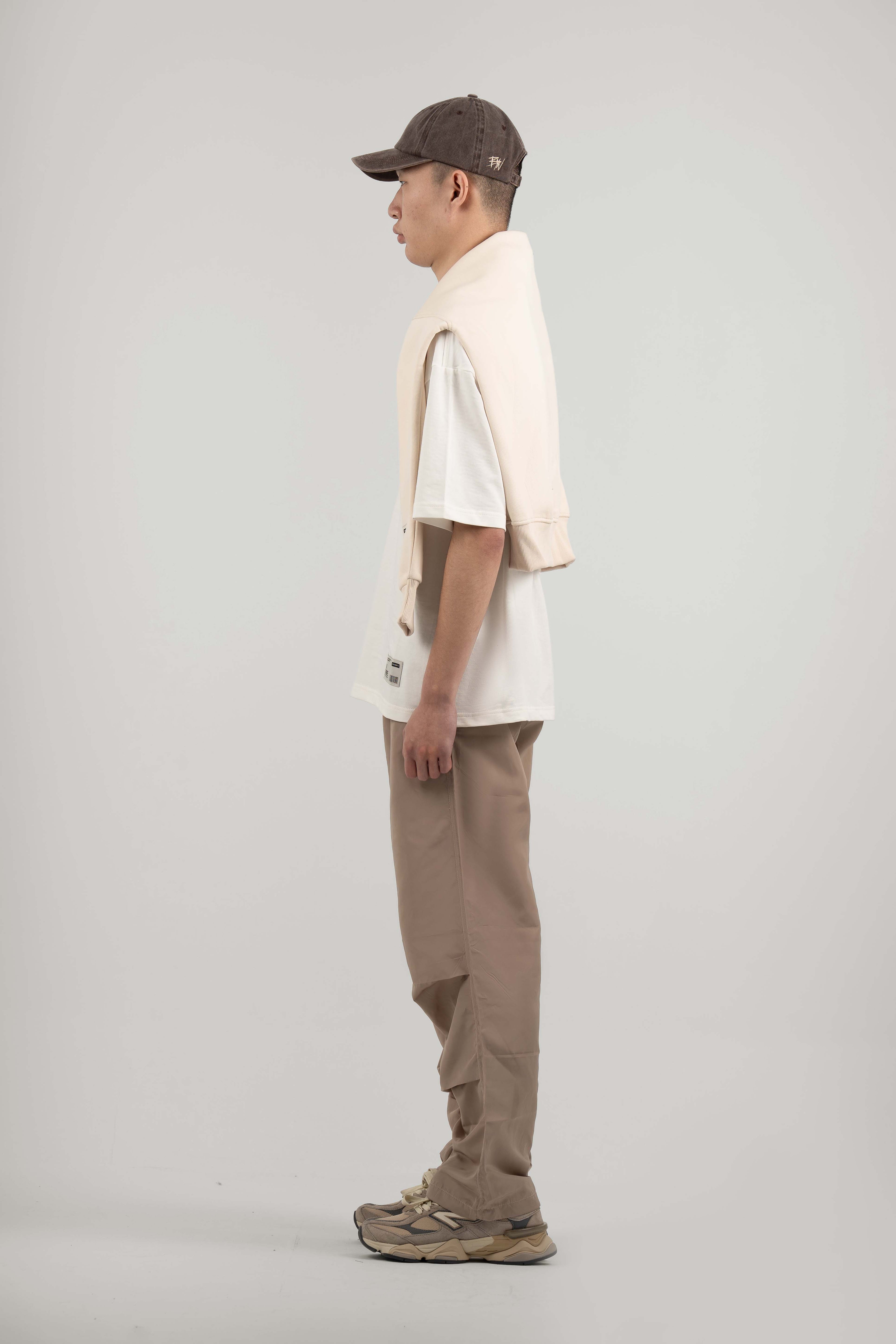Beige Parachute Pants V2