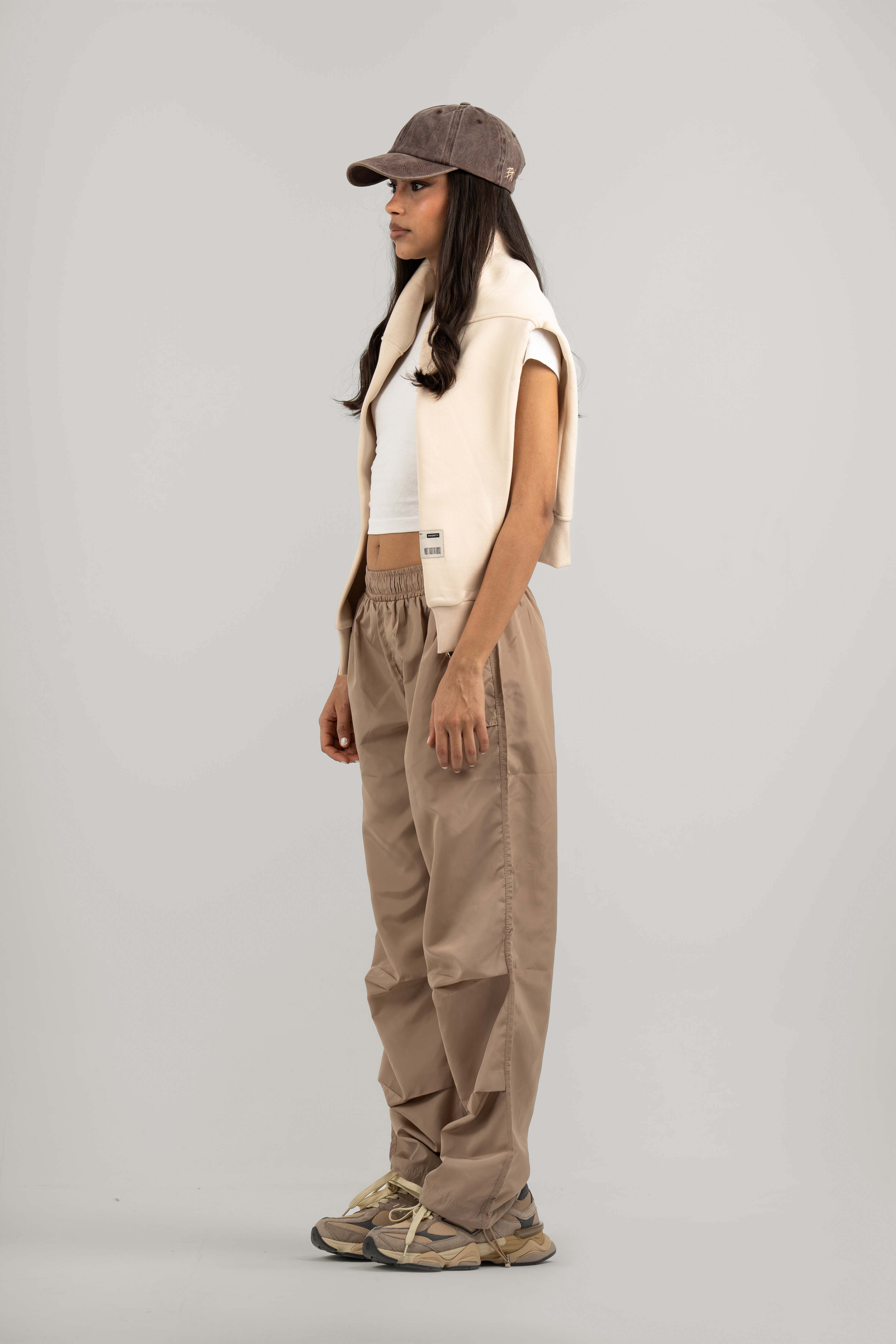 Beige Parachute Pants V2