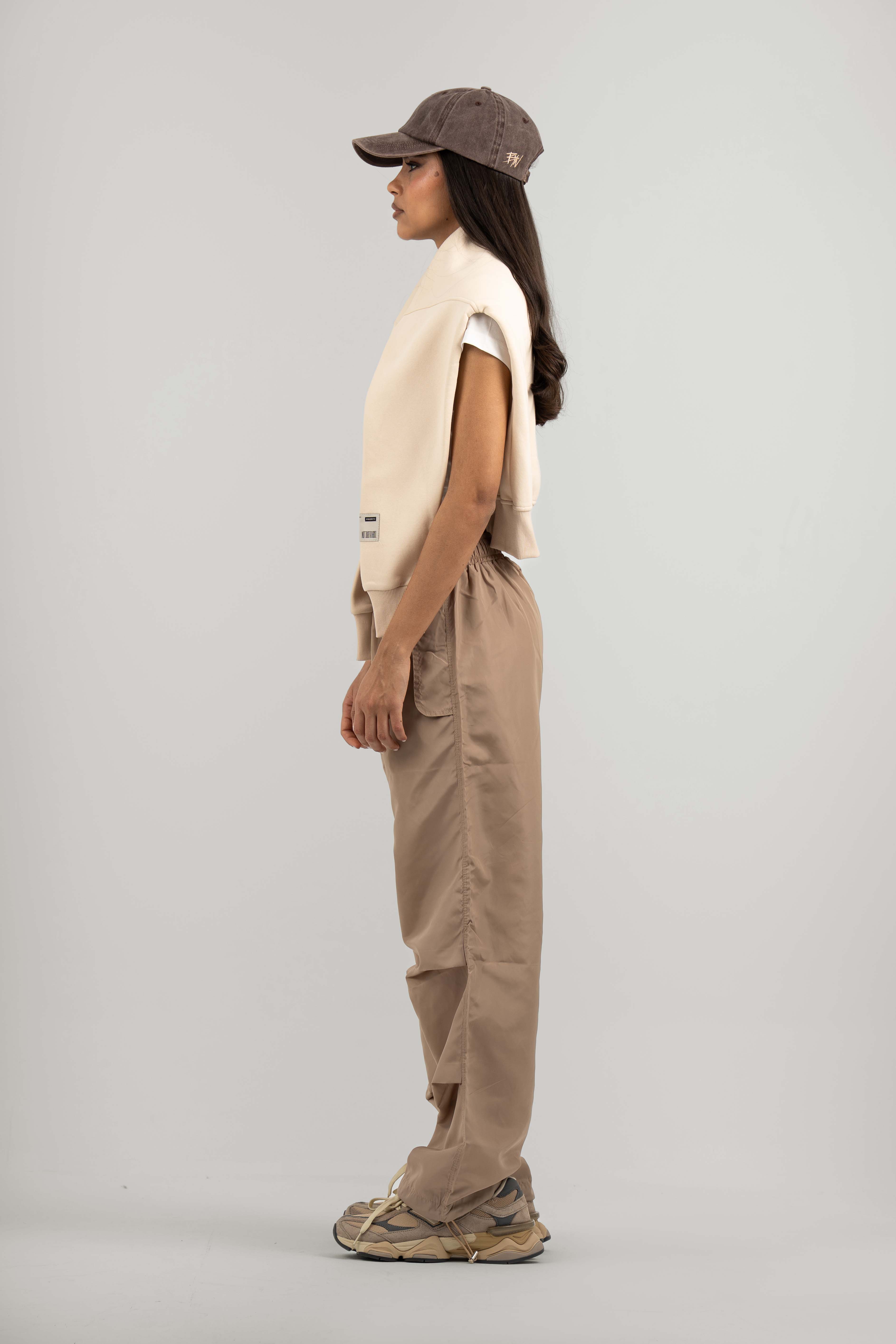 Beige Parachute Pants V2