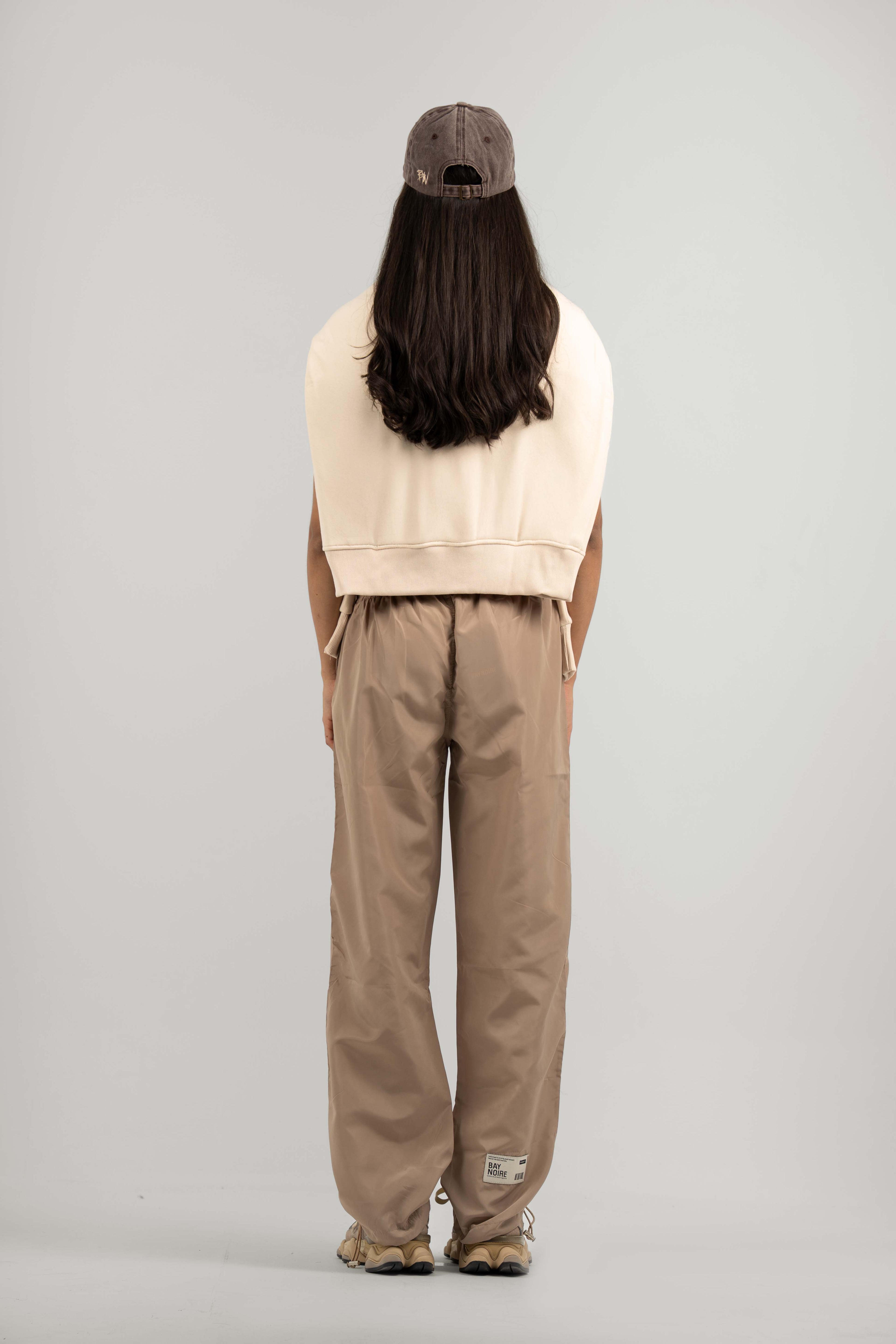 Beige Parachute Pants V2