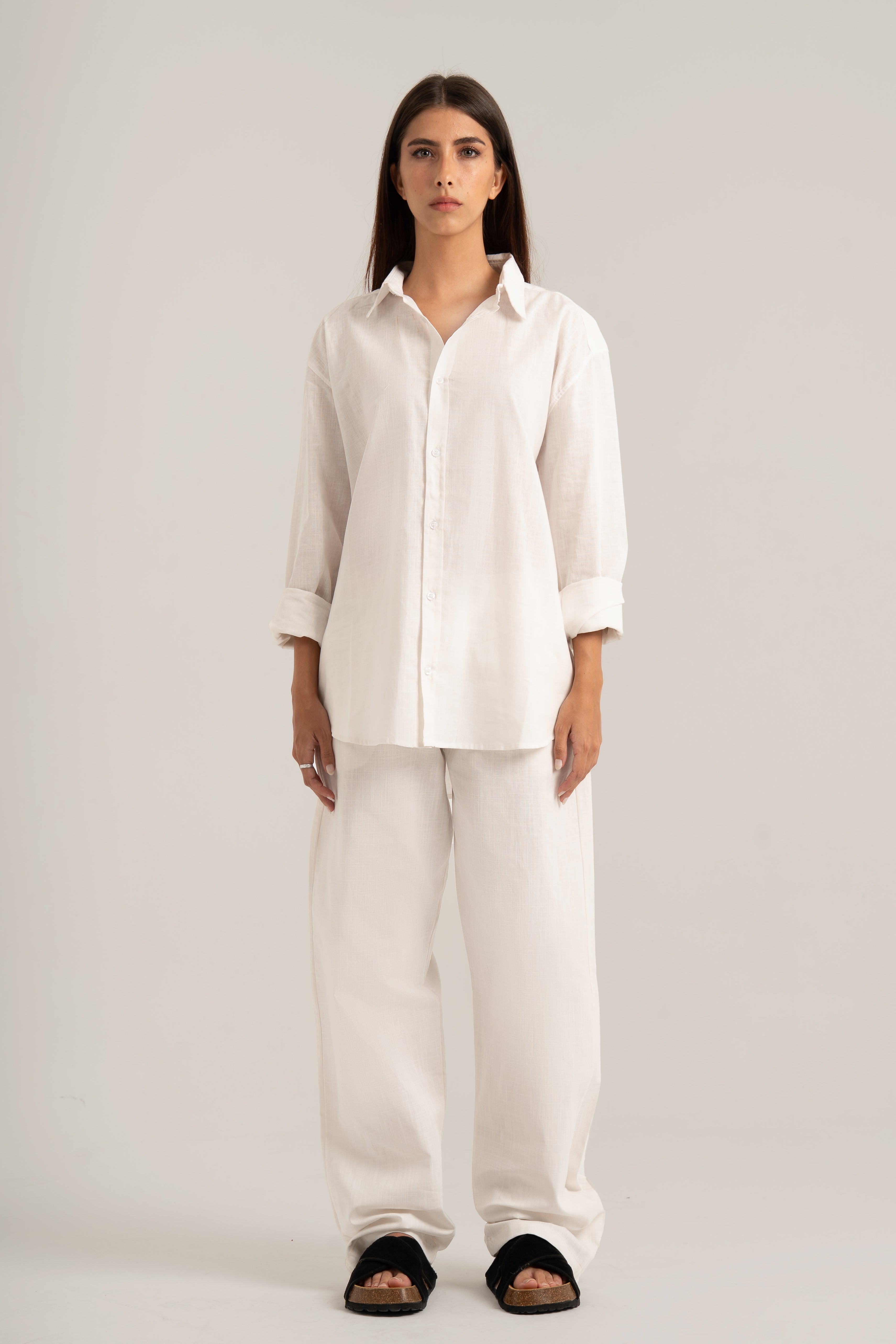 White C-Linen Shirt