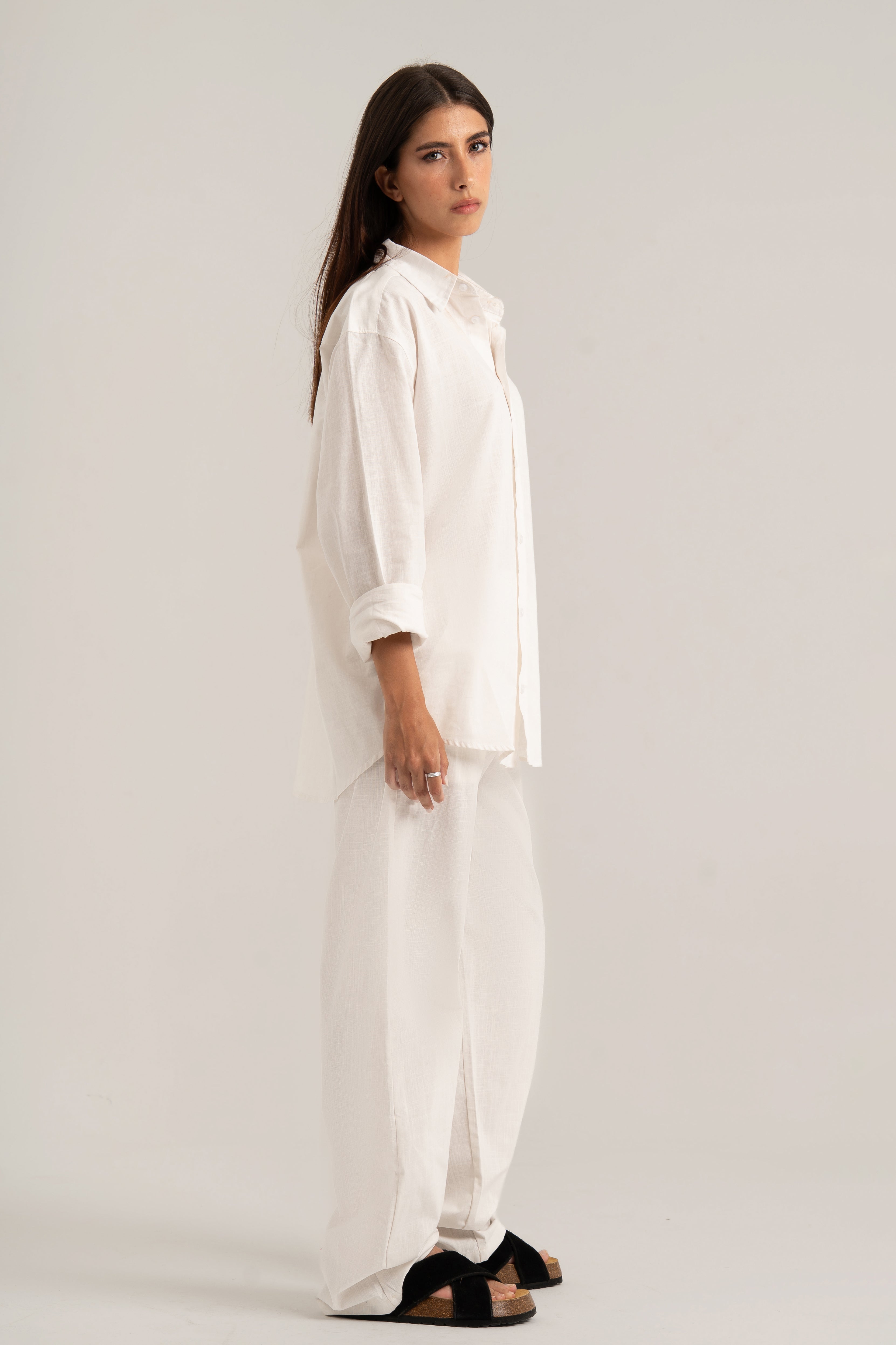 White C-Linen Shirt