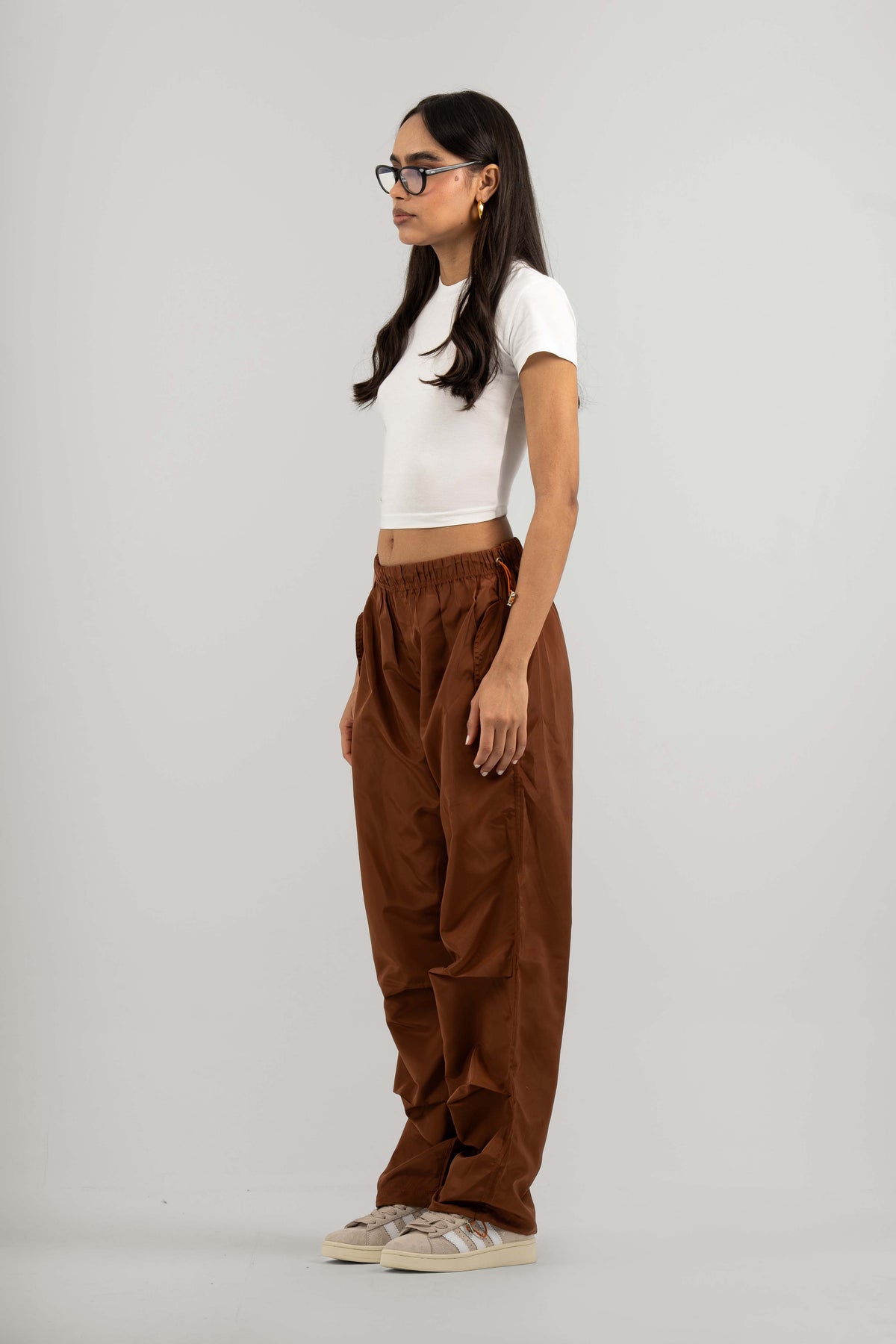 Brown Parachute Pants V2