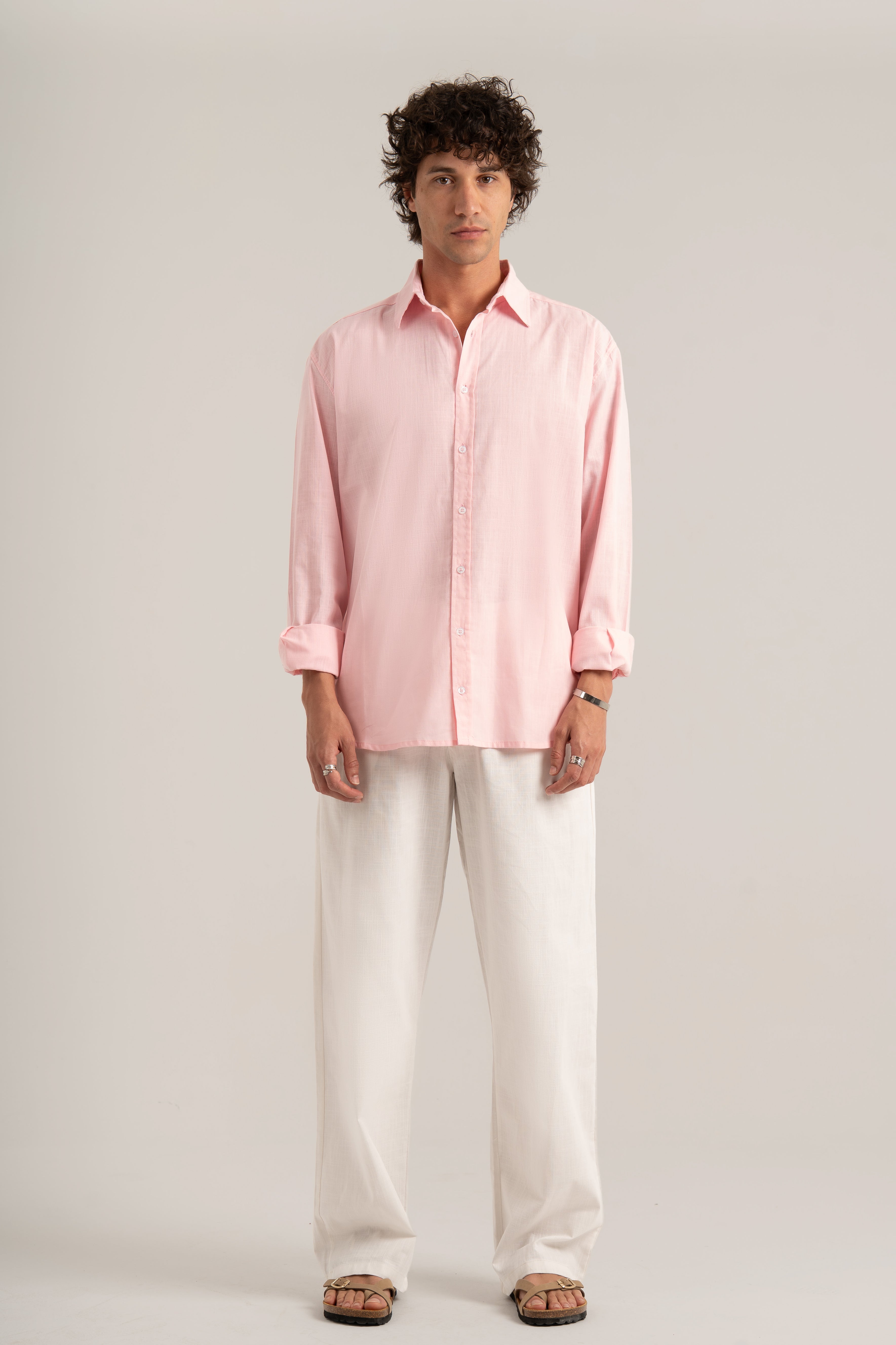 Pink C-Linen Shirt