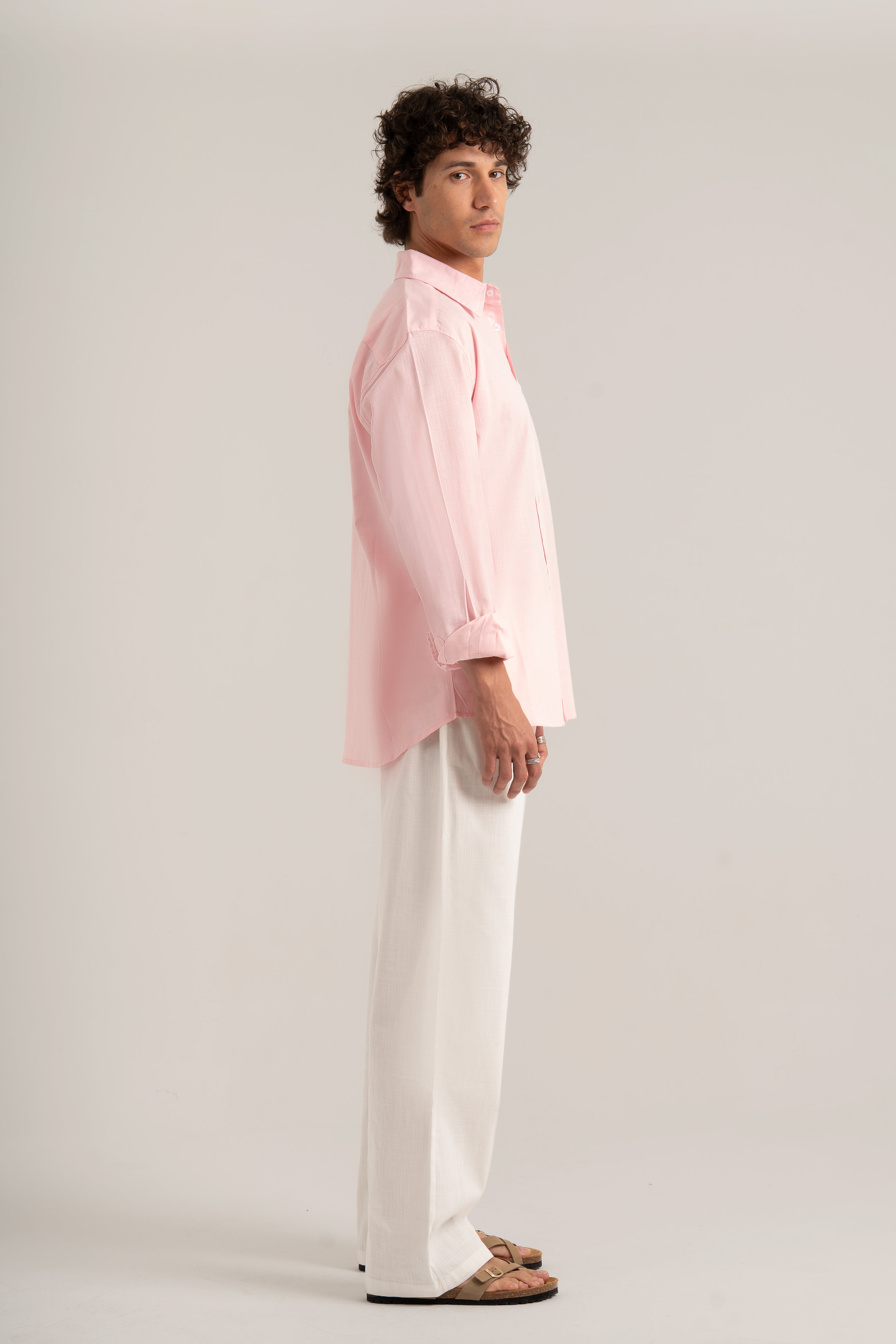 Pink C-Linen Shirt