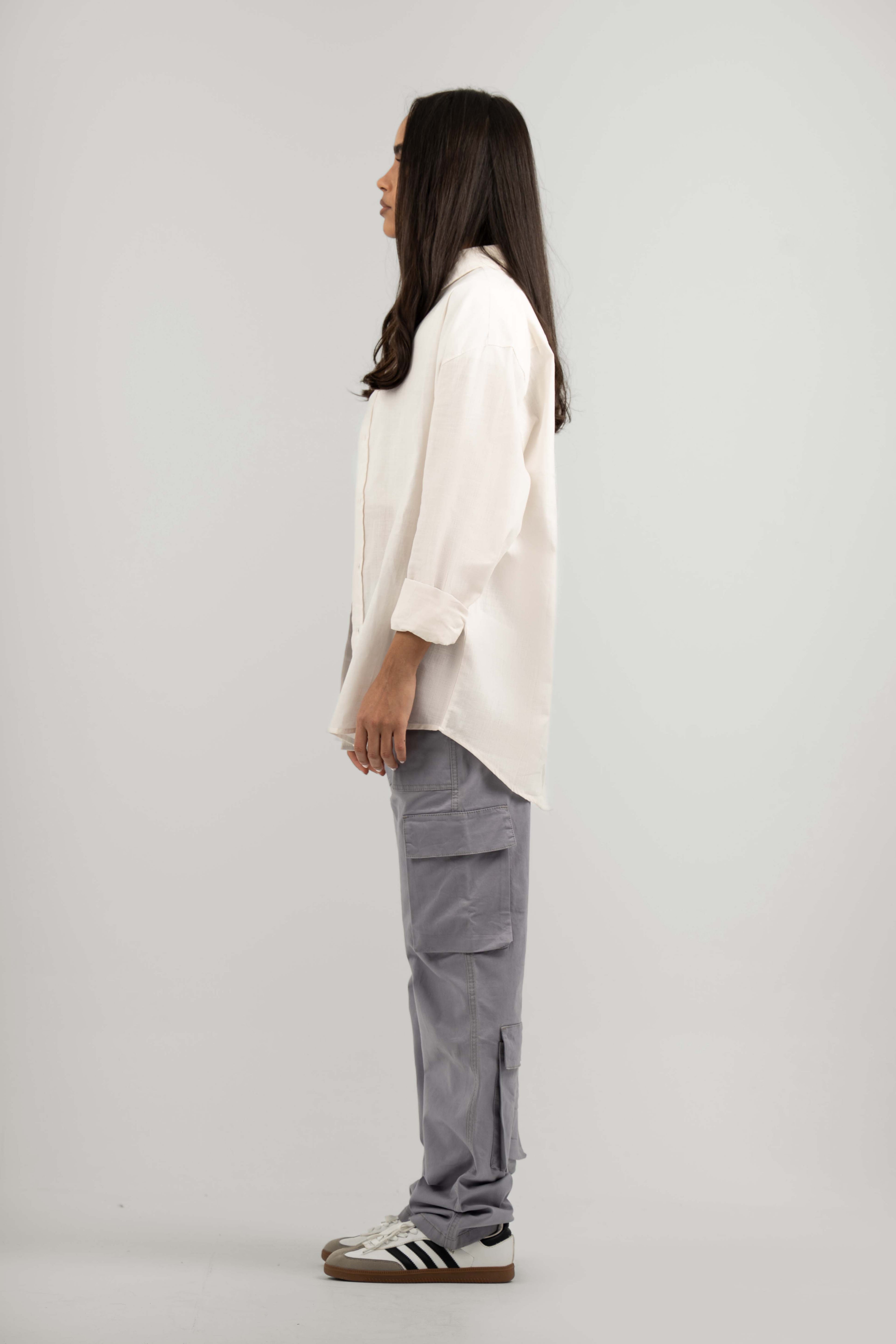 Grey Core Cargo Pants