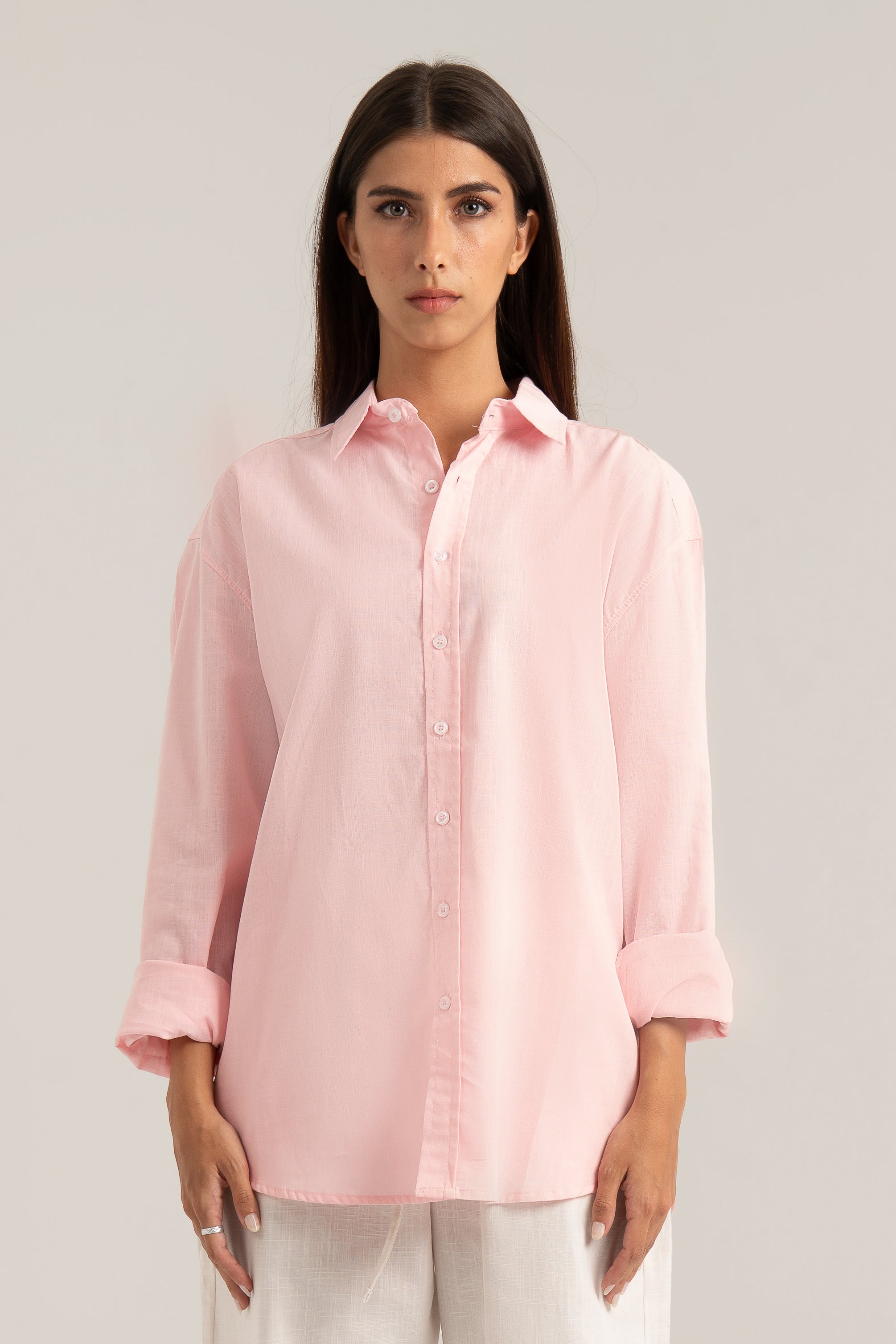 Pink C-Linen Shirt
