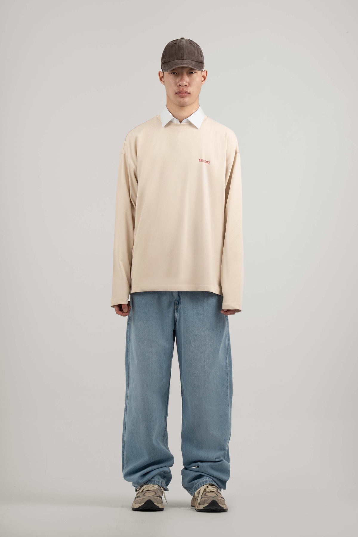 Cream Logo PL Long-sleeved T-shirt