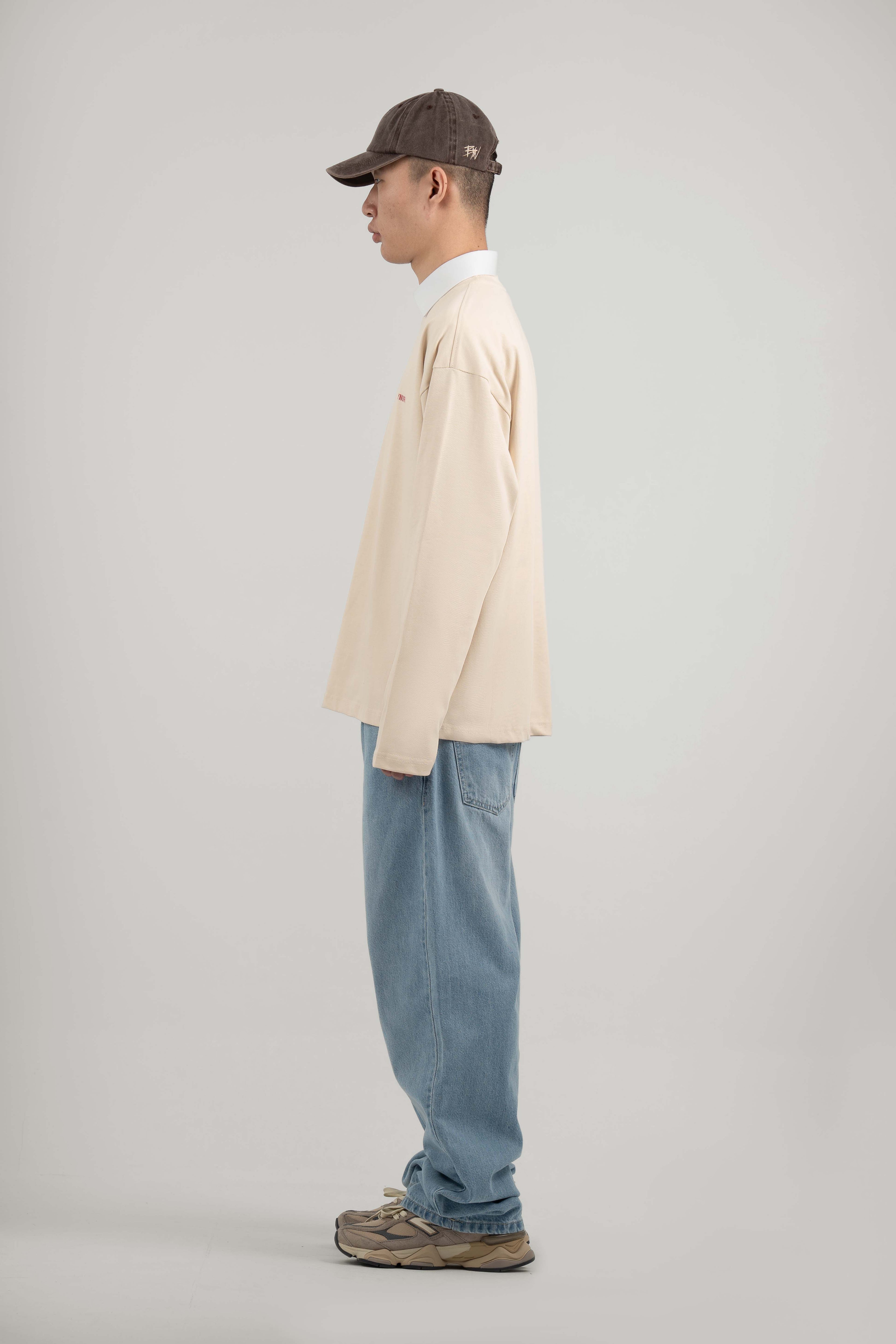 Cream Logo PL Long-sleeved T-shirt