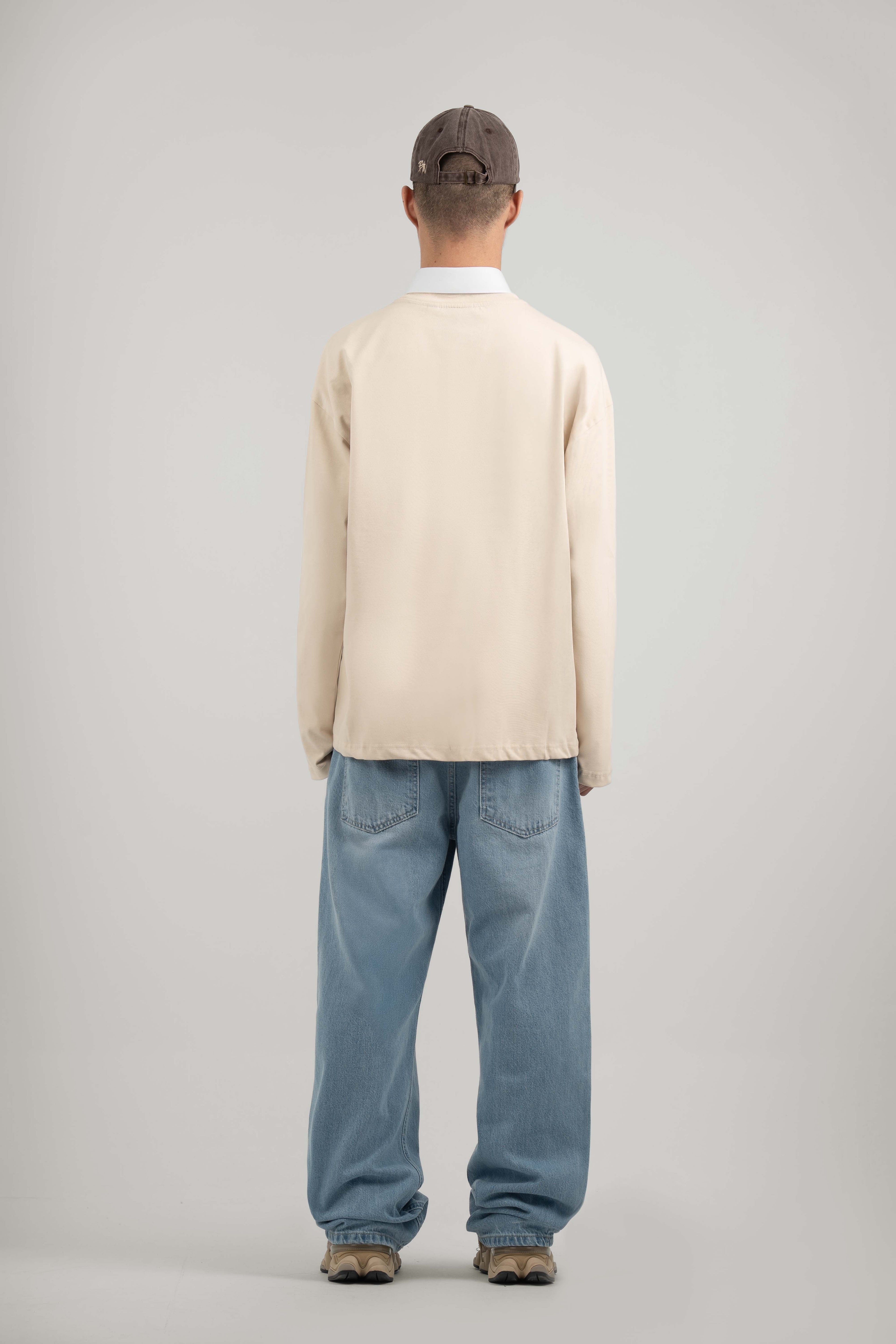 Cream Logo PL Long-sleeved T-shirt