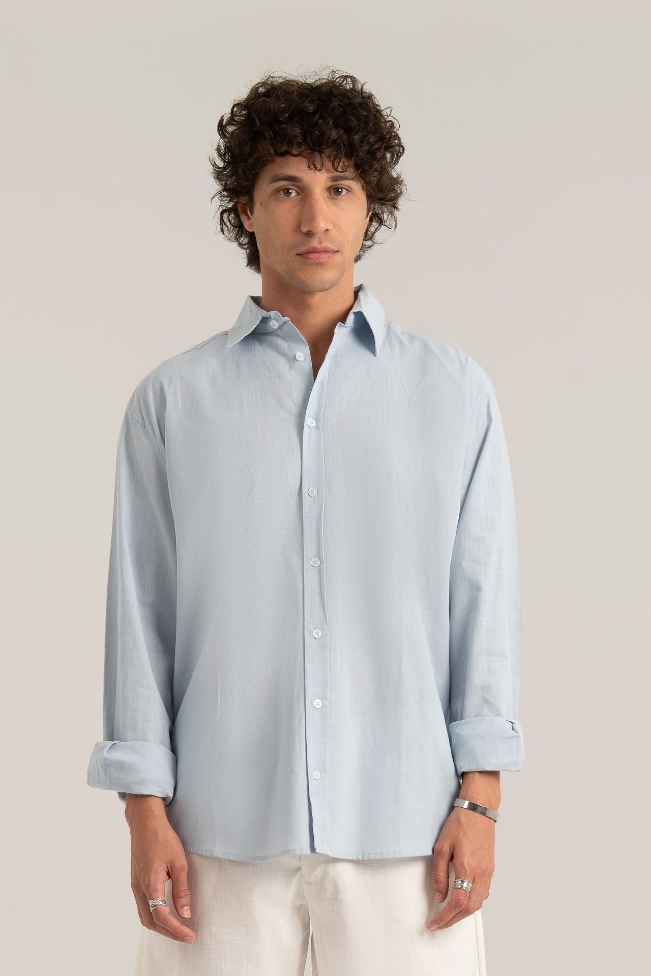 Baby Blue C-Linen Shirt