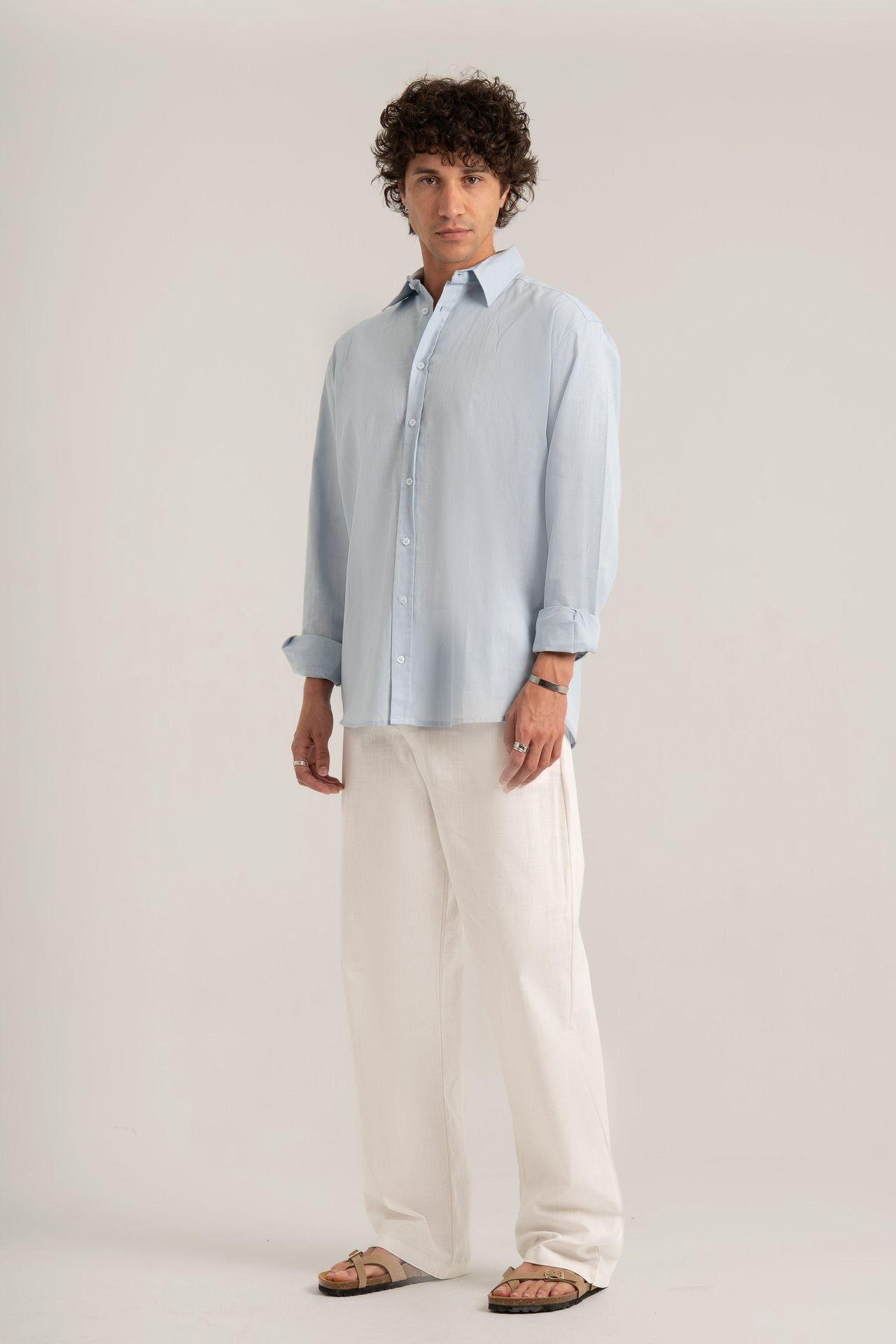 Baby Blue C-Linen Shirt