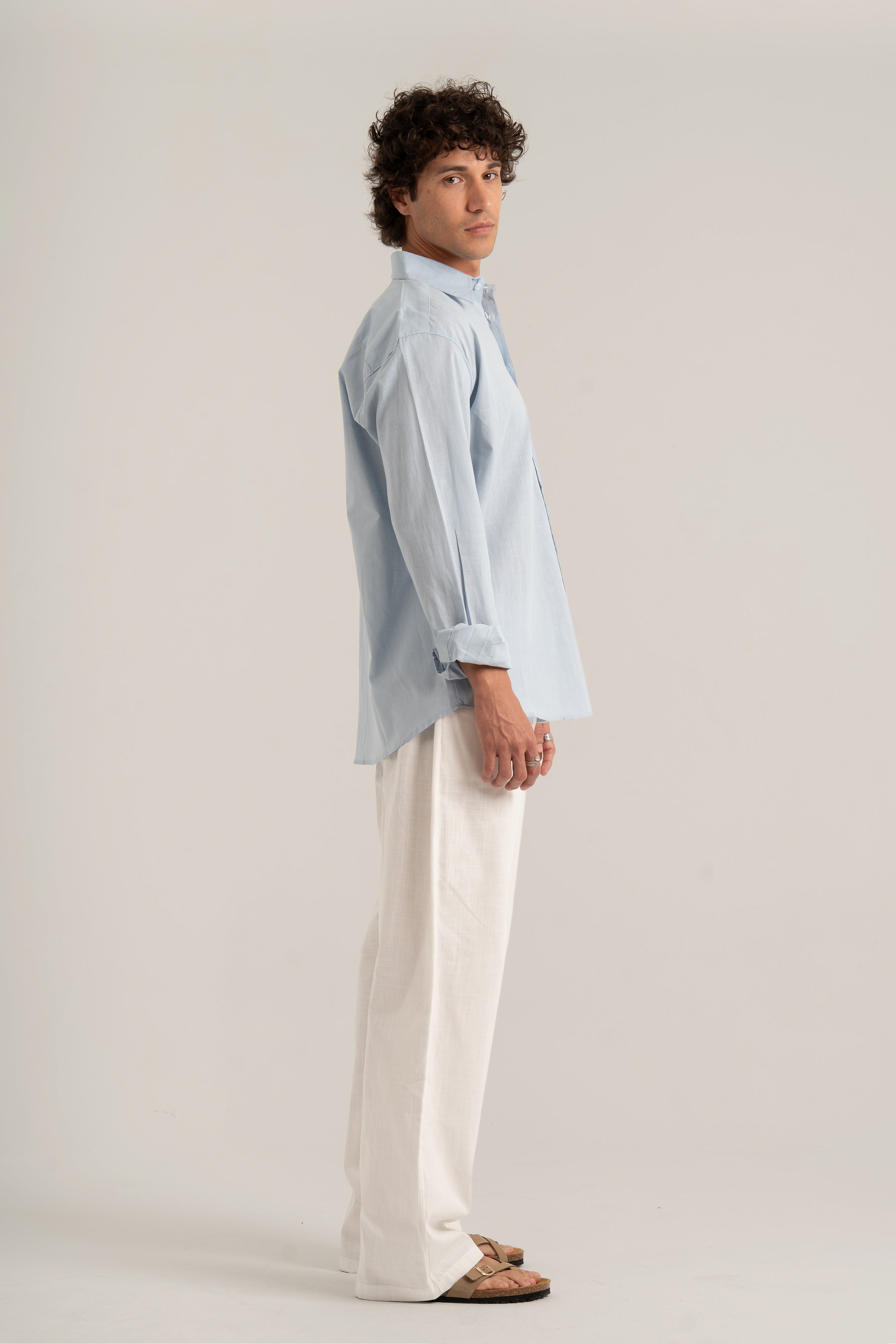 Baby Blue C-Linen Shirt