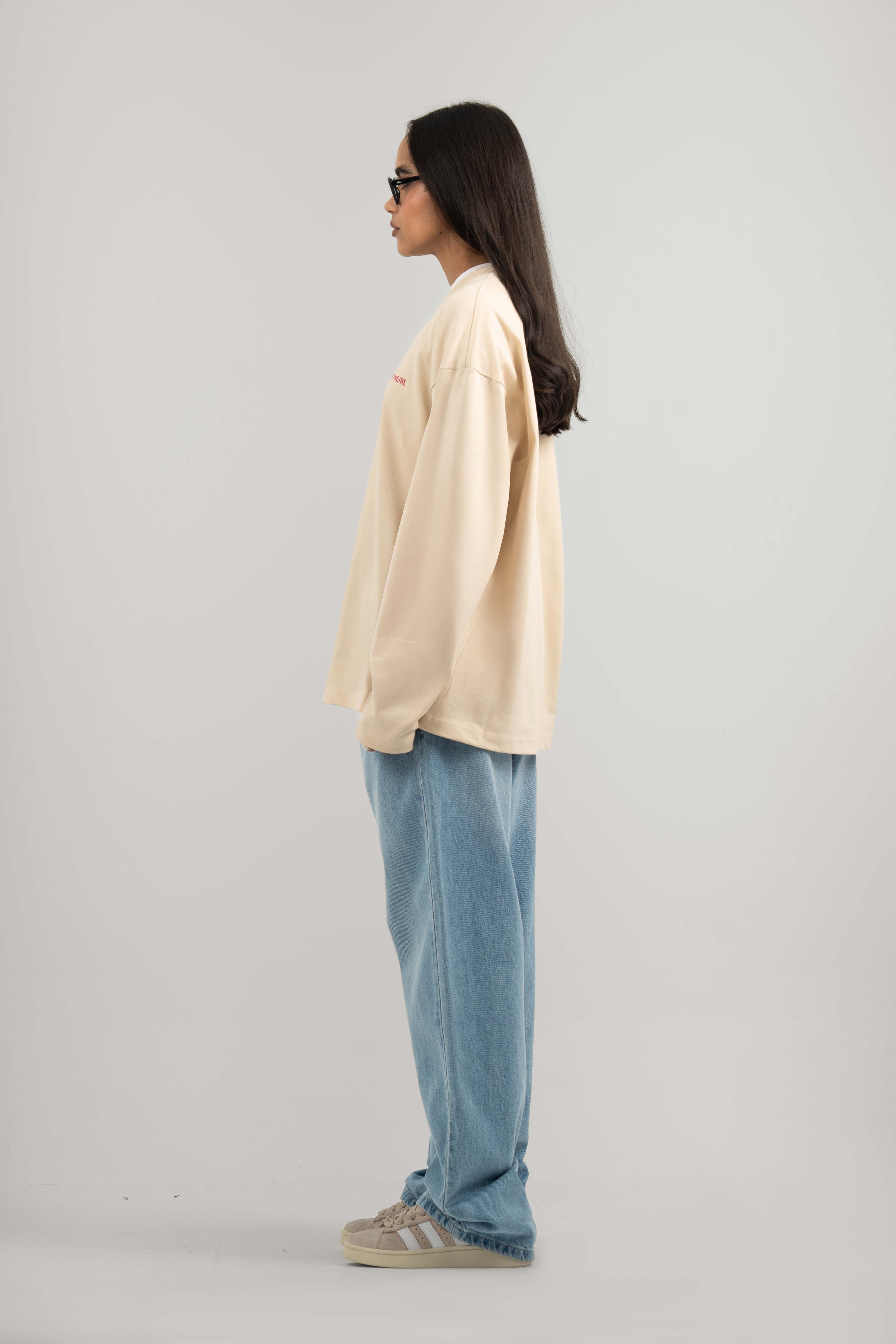 Cream Logo PL Long-sleeved T-shirt