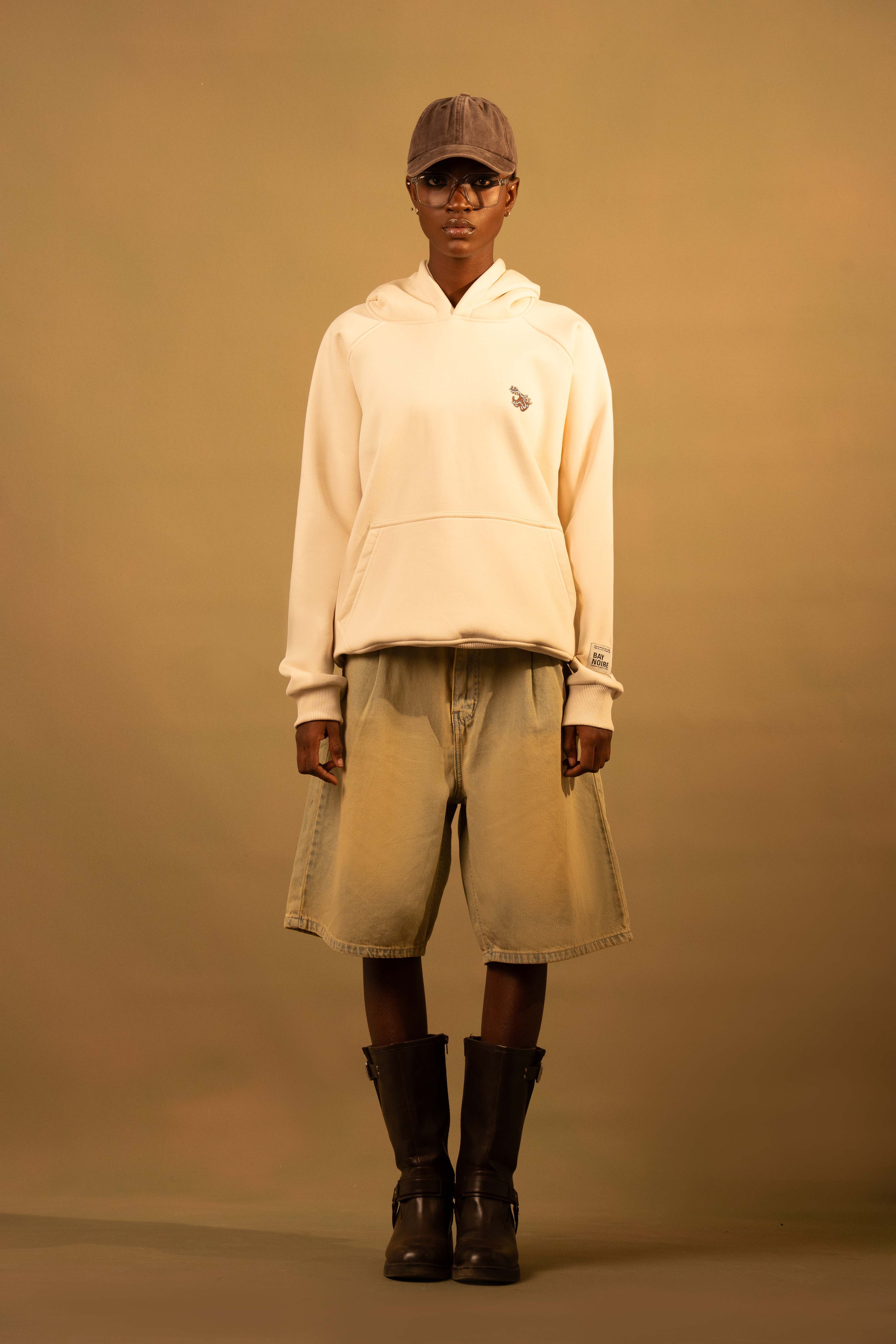 Cream Extinct Not Forgotten Oversized Hoodie