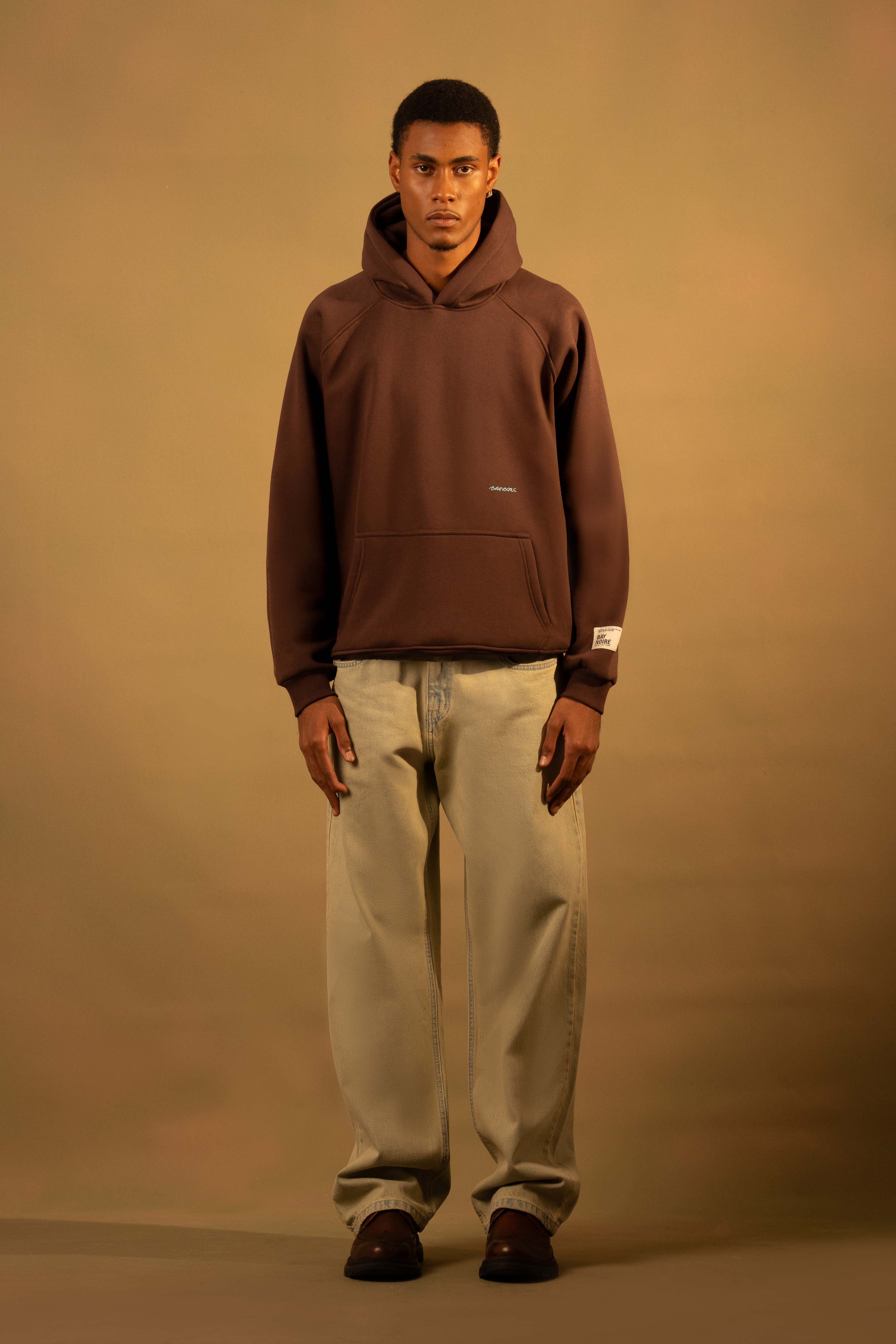 Brown Blomma Oversized Hoodie