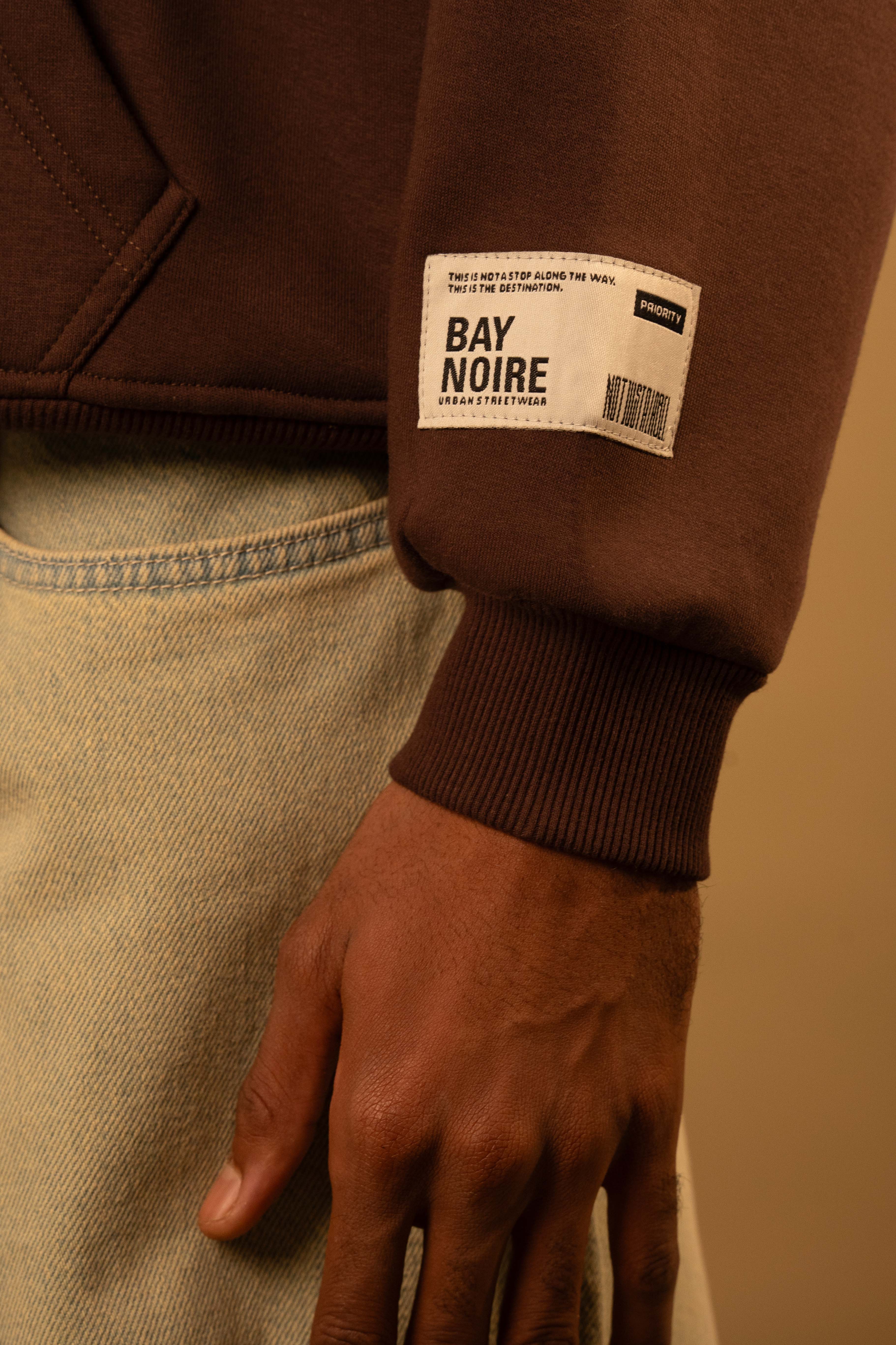 Brown Blomma Oversized Hoodie