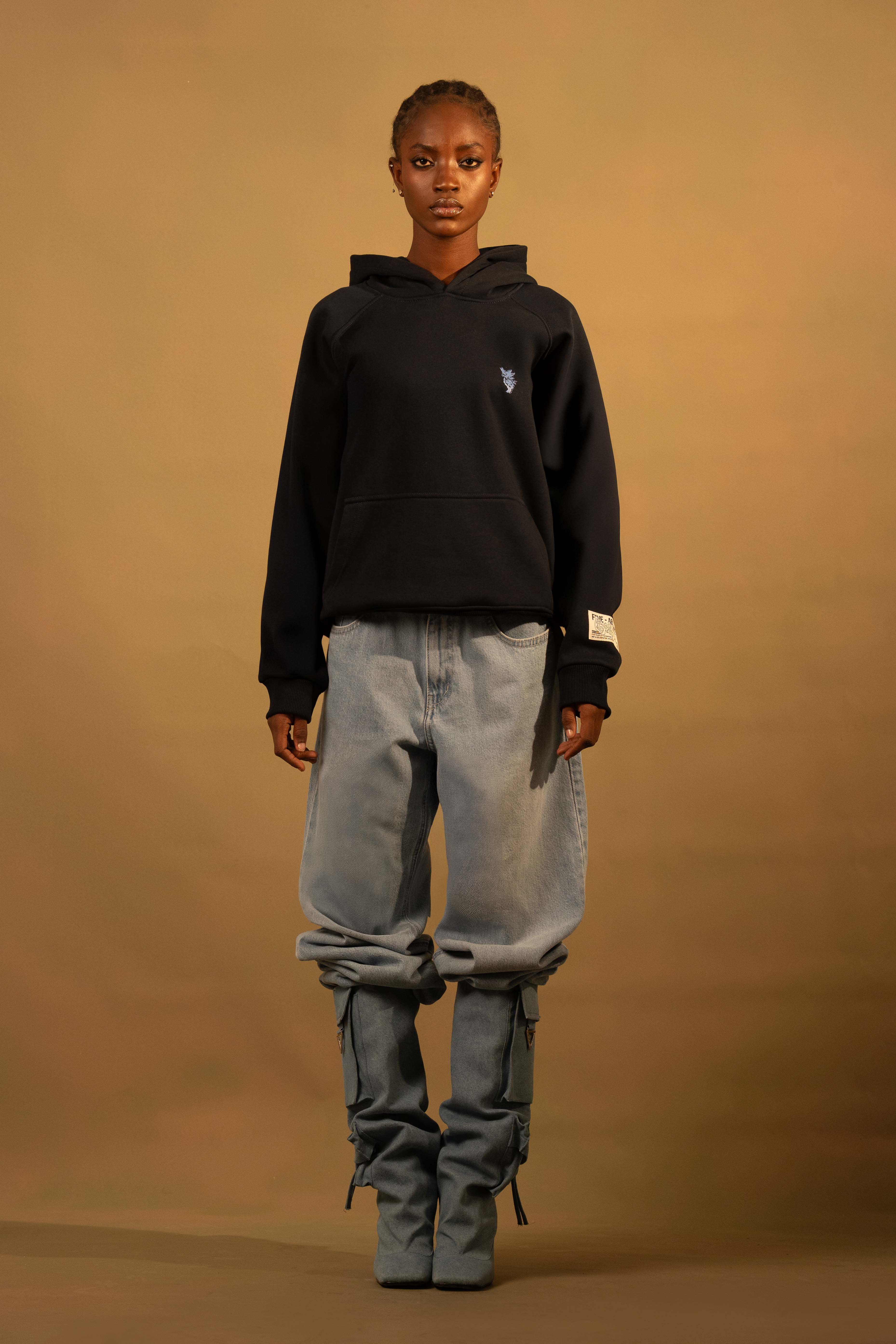 Navy Dinosaurie 02 Oversized Hoodie