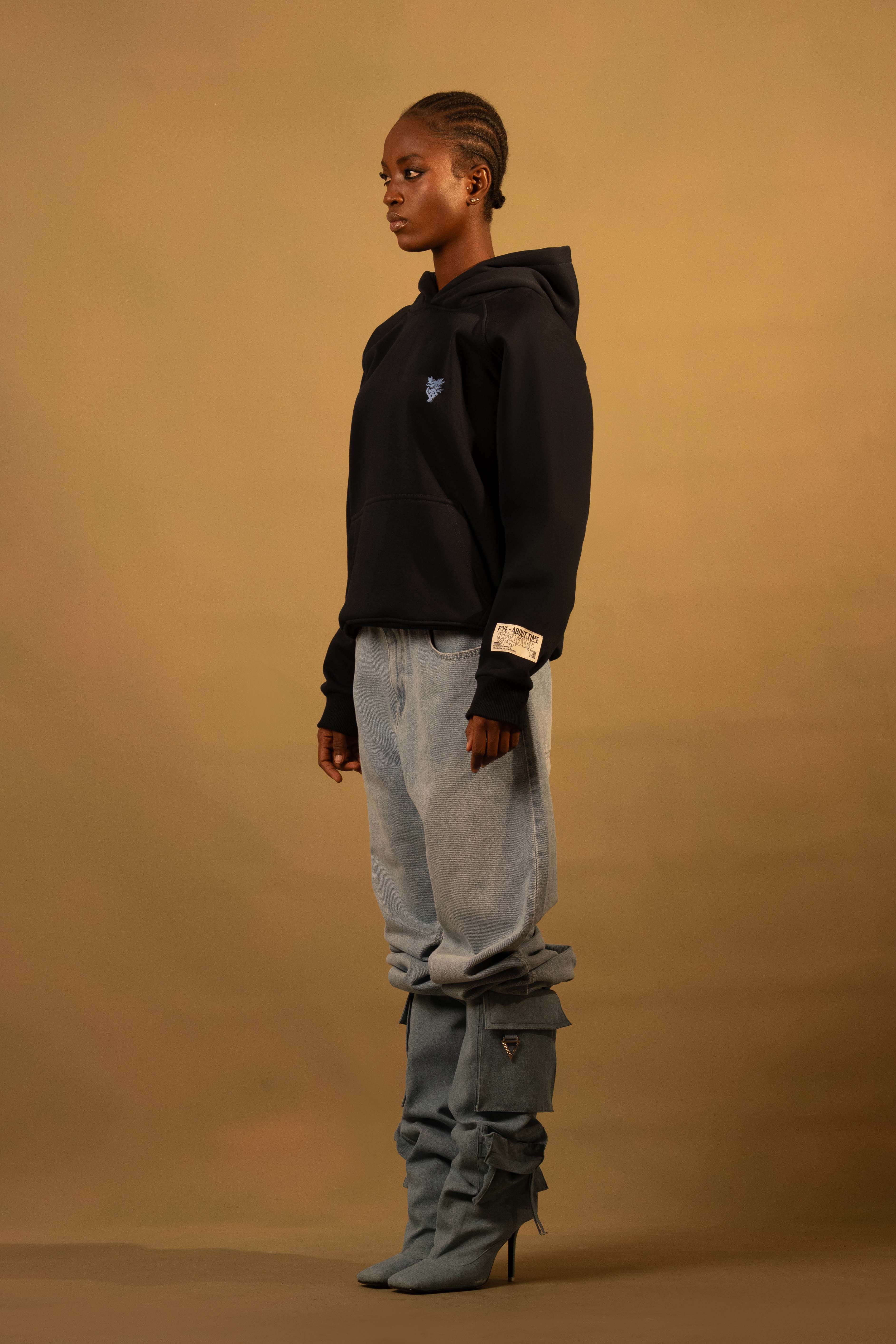 Navy Dinosaurie 02 Oversized Hoodie