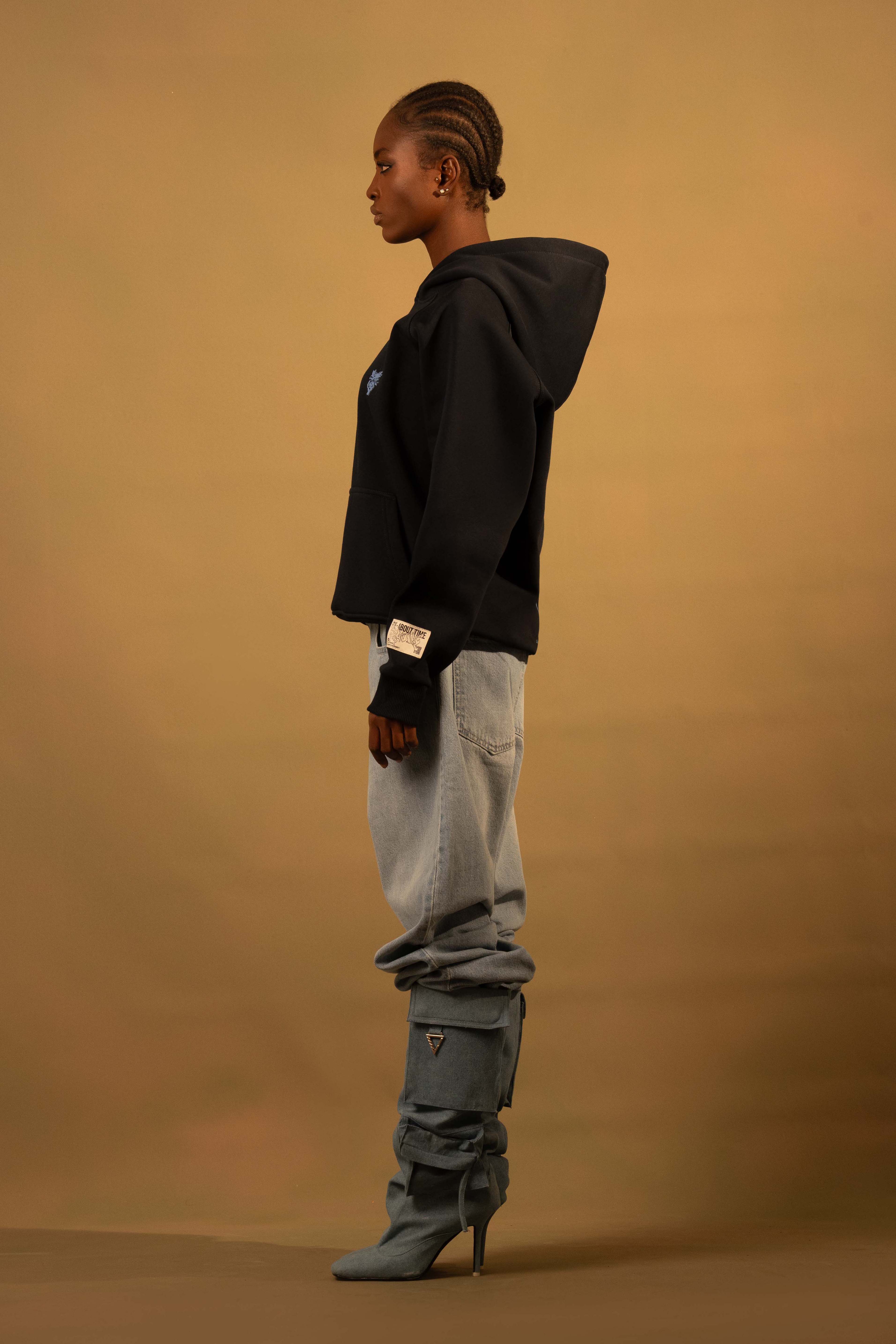 Navy Dinosaurie 02 Oversized Hoodie