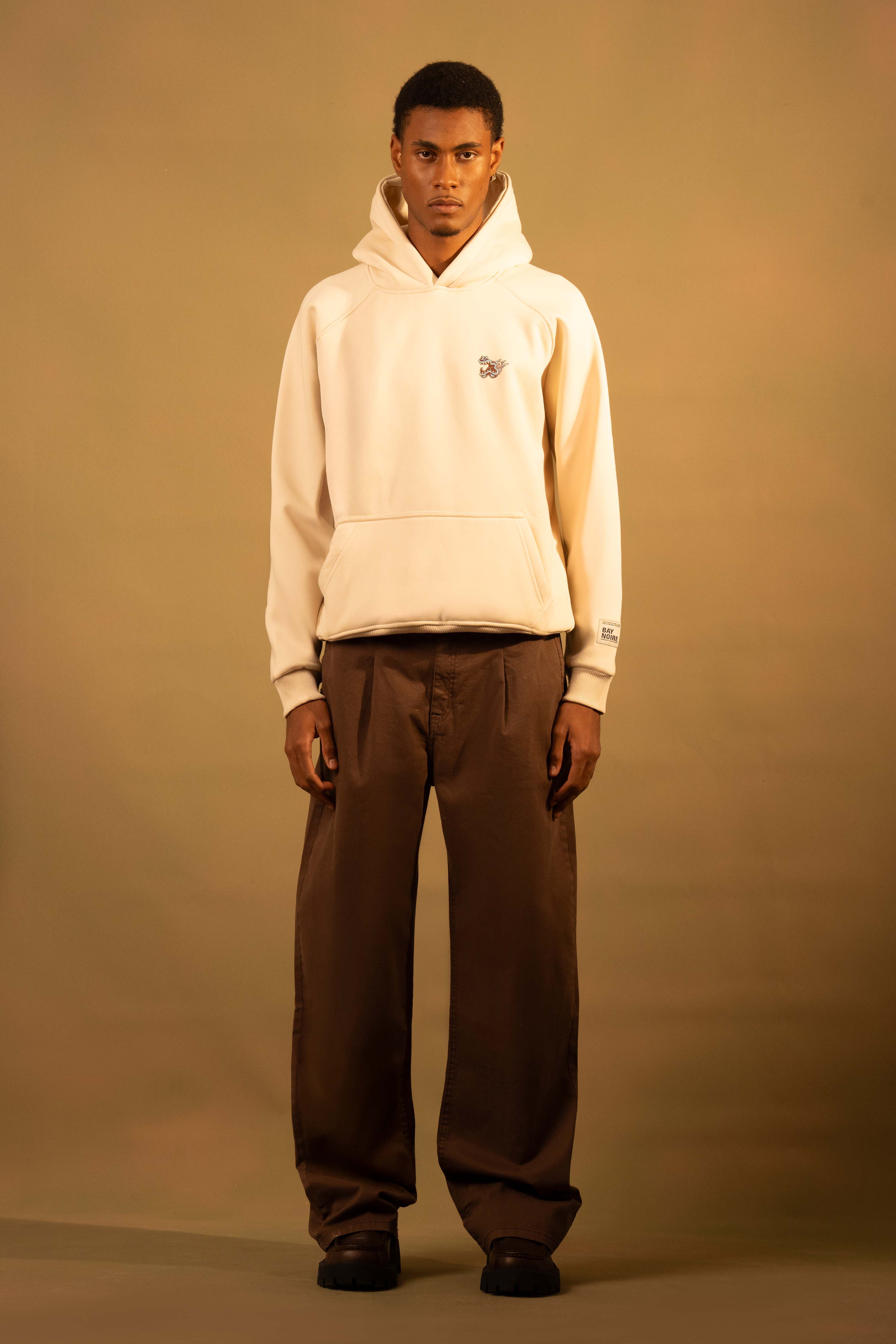 Cream Extinct Not Forgotten Oversized Hoodie