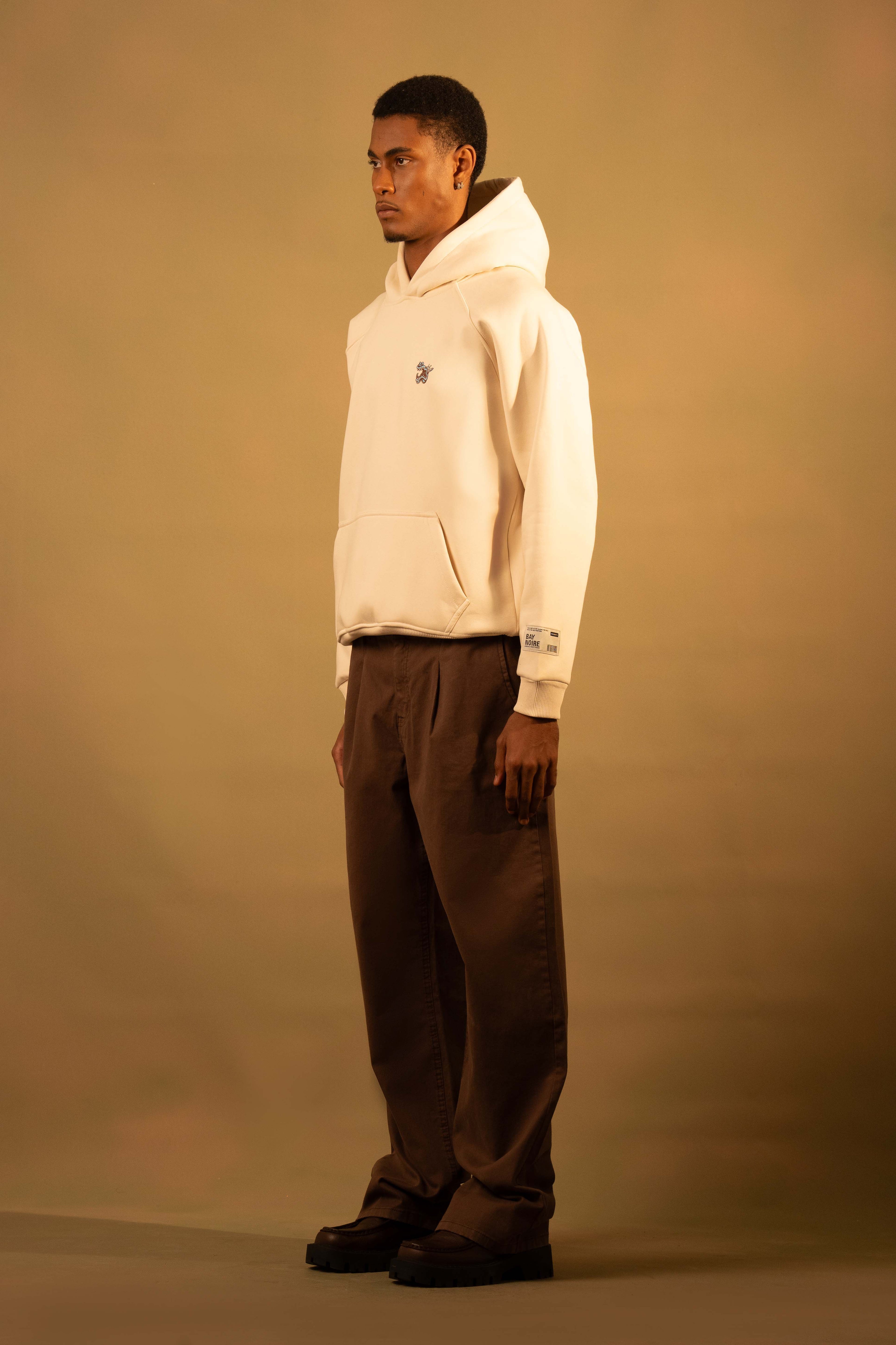 Cream Extinct Not Forgotten Oversized Hoodie