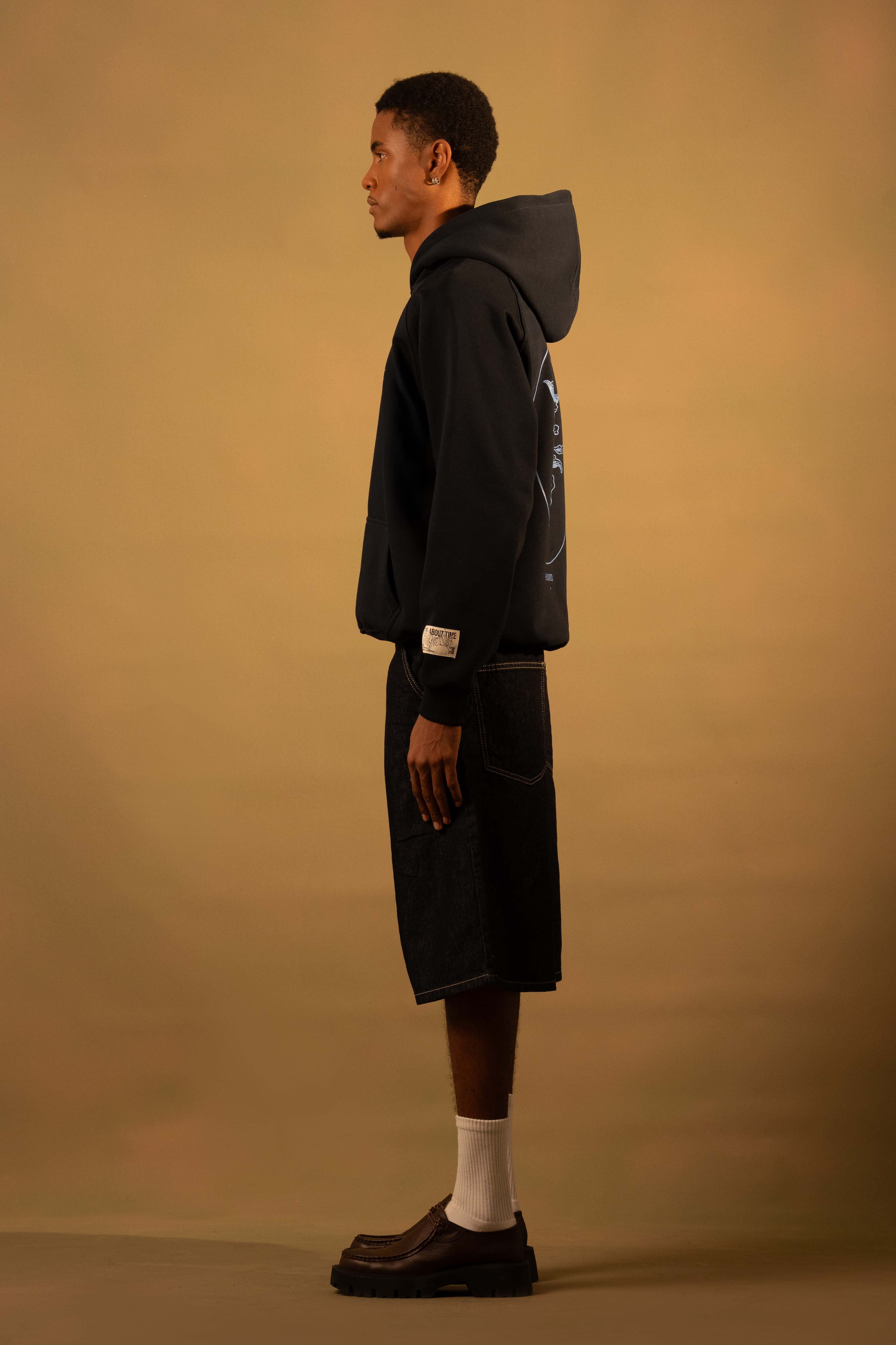 Navy Dinosaurie 02 Oversized Hoodie