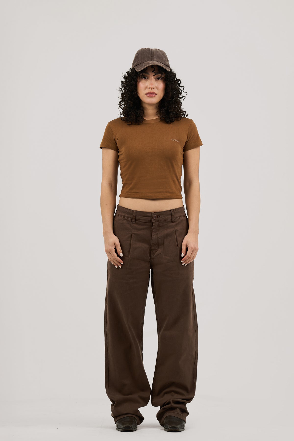 Brown Logo PL Baby Tee